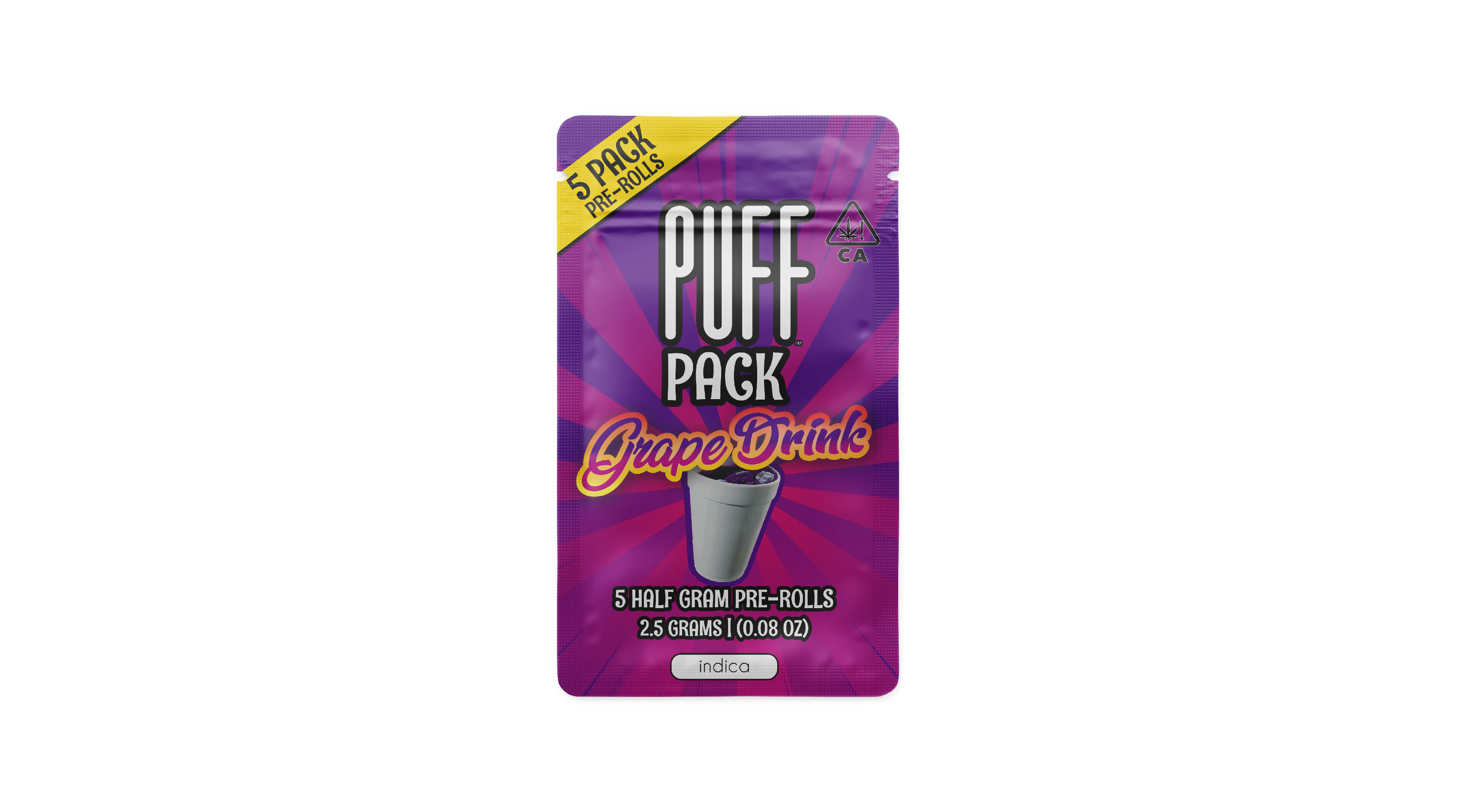 PUFF: Grape Drink 0.5g Prerolls - 5pk - 2.5g