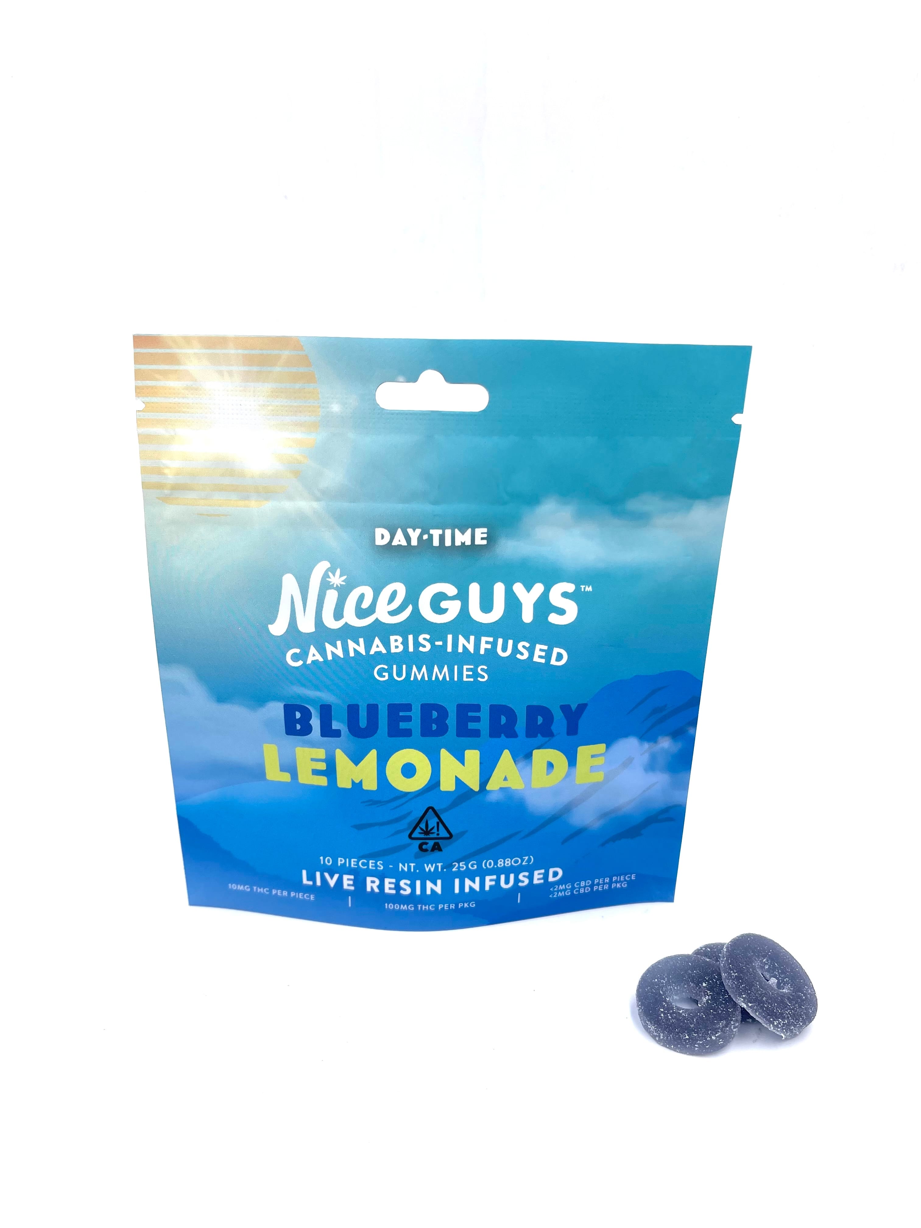 Blueberry Lemonade Gummies - Nice Guys - 10 Piece - $14 - Edibles
