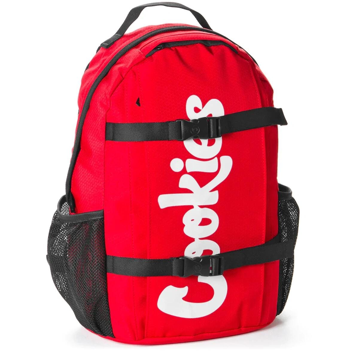 Red Ripstop Nylon Backpack w/ Large Vertical Logo - Cookies Co. - Red Backpack - $130 - Apparel / Merch
