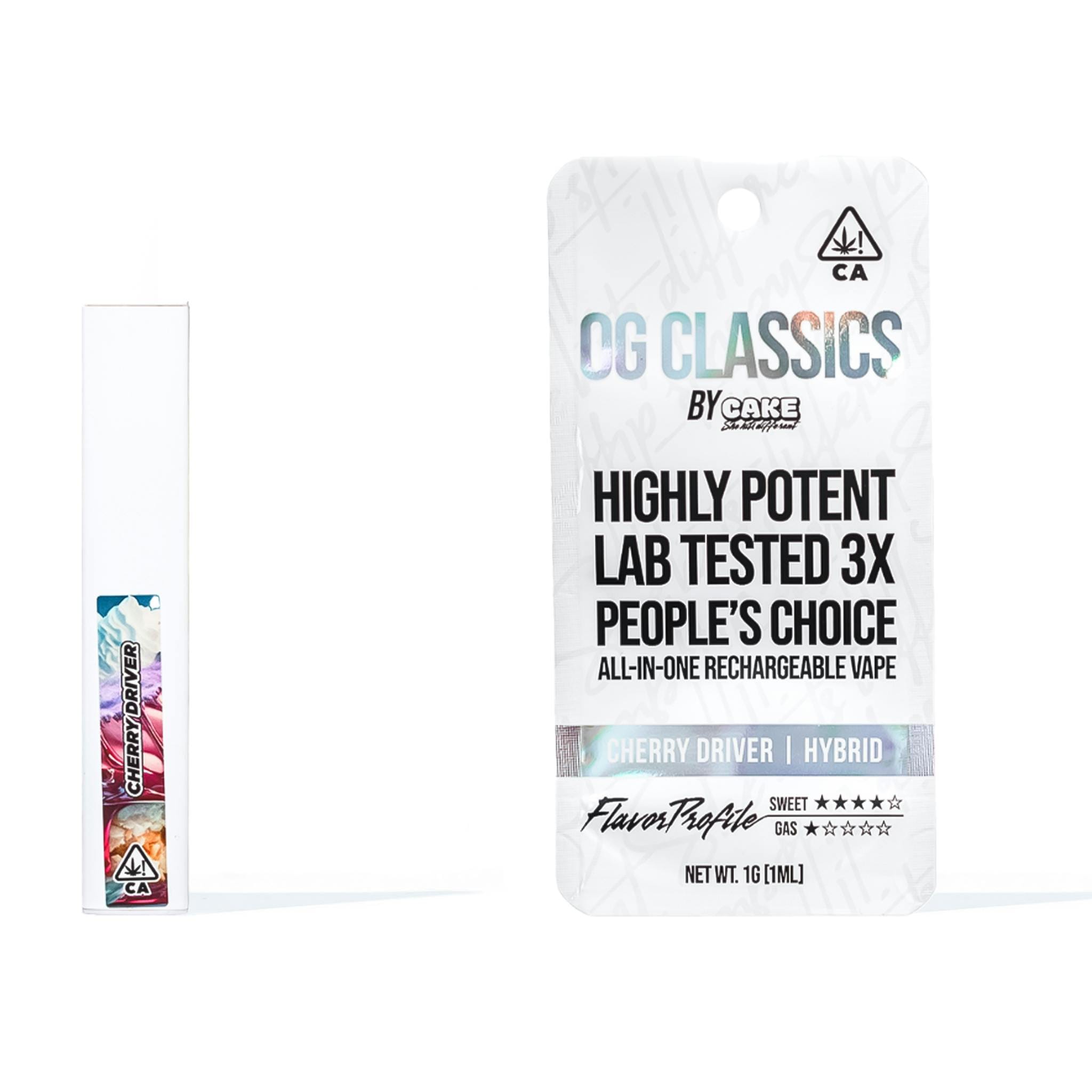 CHERRY DRIVER 1G OG CLASSIC AIO - CAKE -  - $16.50 - Vape