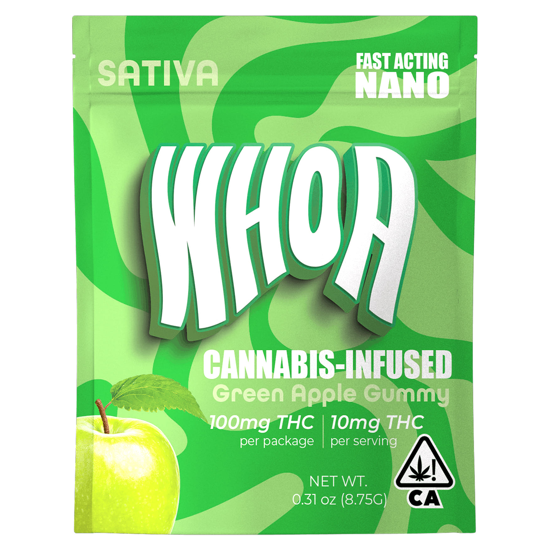 Green Apple (S) Gummy 100mg *B2G1 EVERYDAY* - Whoa - Green Apple (S) - $8 - Edibles