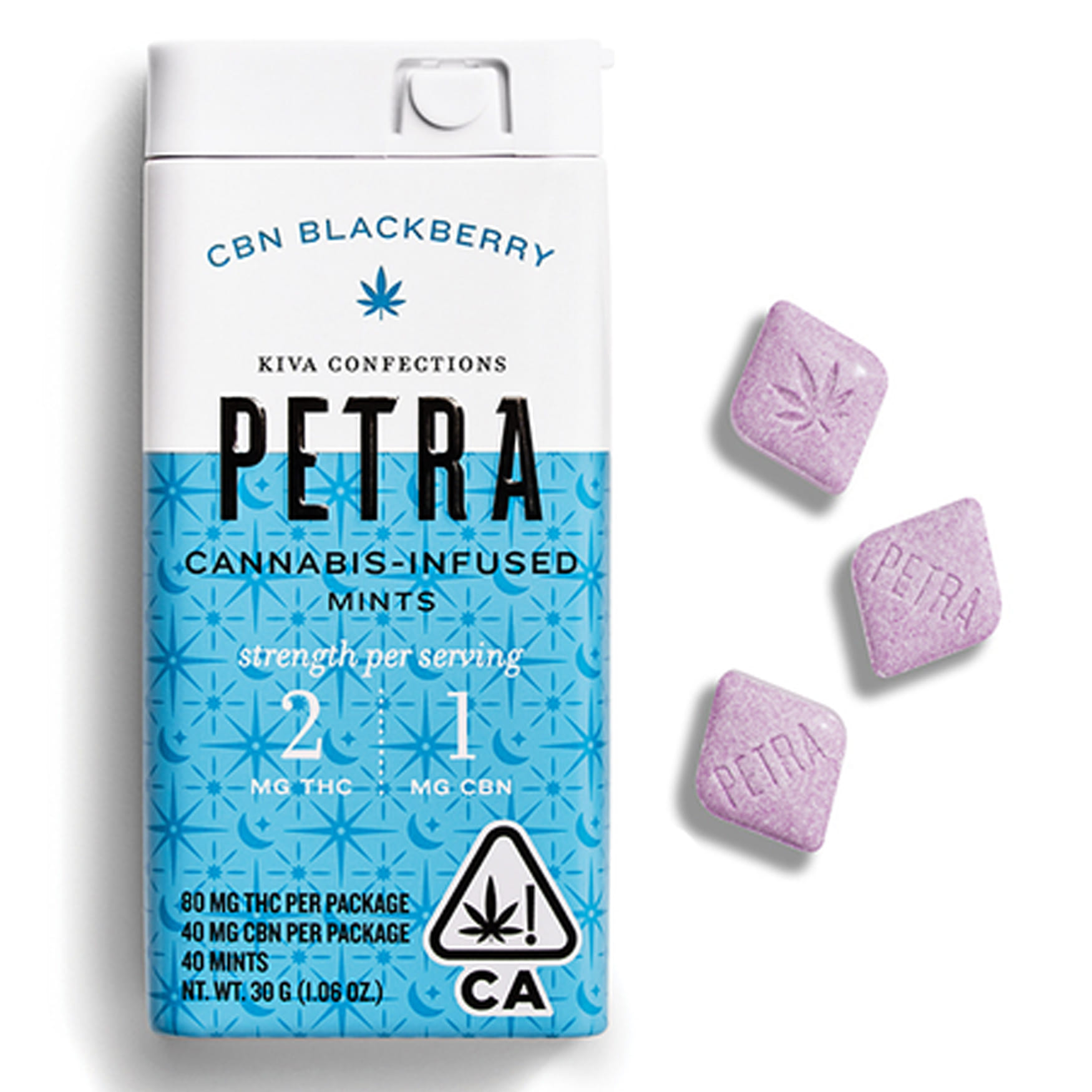 Blackberry CBN Mints - Petra - Blackberry CBN - $22 - Edibles