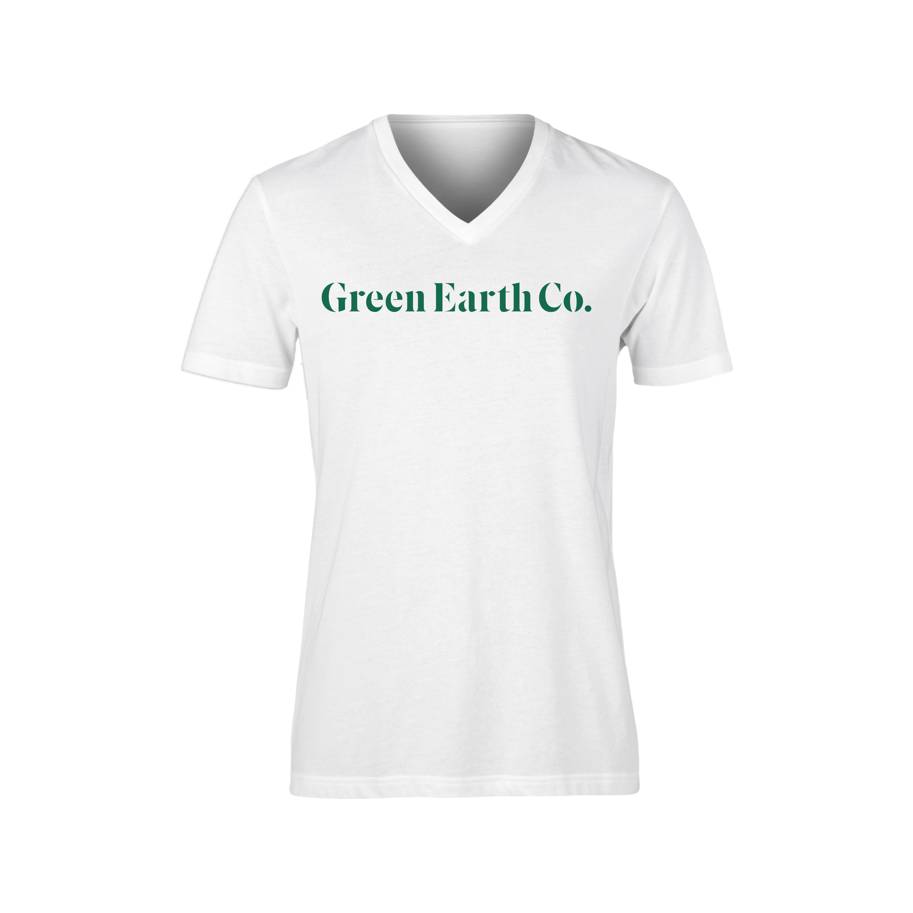 V-Neck | 100% Cotton Green Earth Shirt - Green Earth Co. -  - $10 - Merchandise