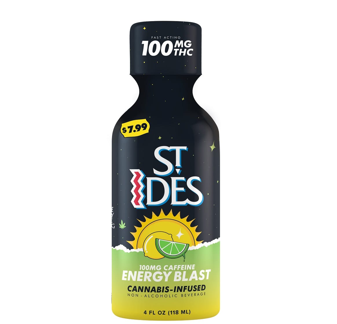 ENERGY BLAST CAFFEINE 4OZ 100MG - ST.IDES -  - $6.50 - Edibles