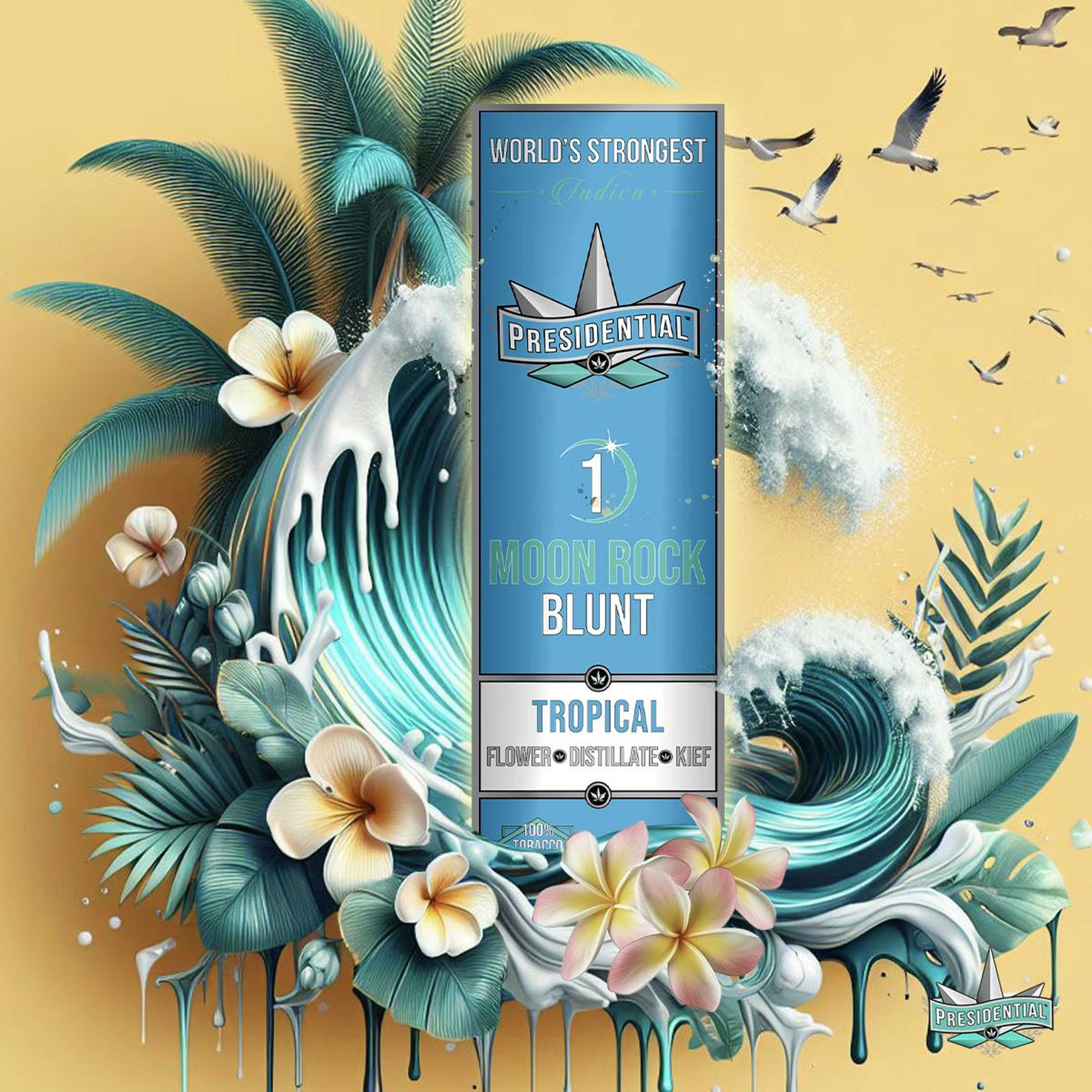 Presidential Moon Rock Blunt - Tropical (1.5g) - Presidential - Presidential Moon Rock Blunt Tropical - $27 - Flowers
