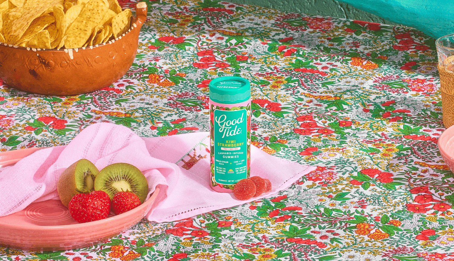 Good Tide - Kiwi Strawberry 1:1:1 THC:CBD:CBG Solventless Hash Rosin Gummies - Good Tide - Good Tide - Kiwi Strawberry 1:1:1 THC:CBD:CBG Solventless Hash Rosin Gummies - $33 - Edible