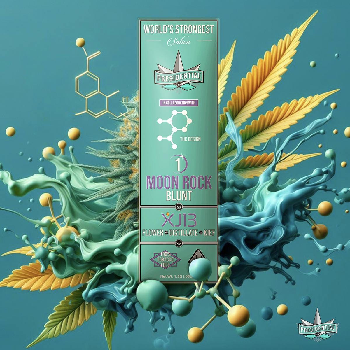 XJ-13 1.5g Blunt Moonrock Infused - Presidential -  - $18.01 - Pre-Rolls