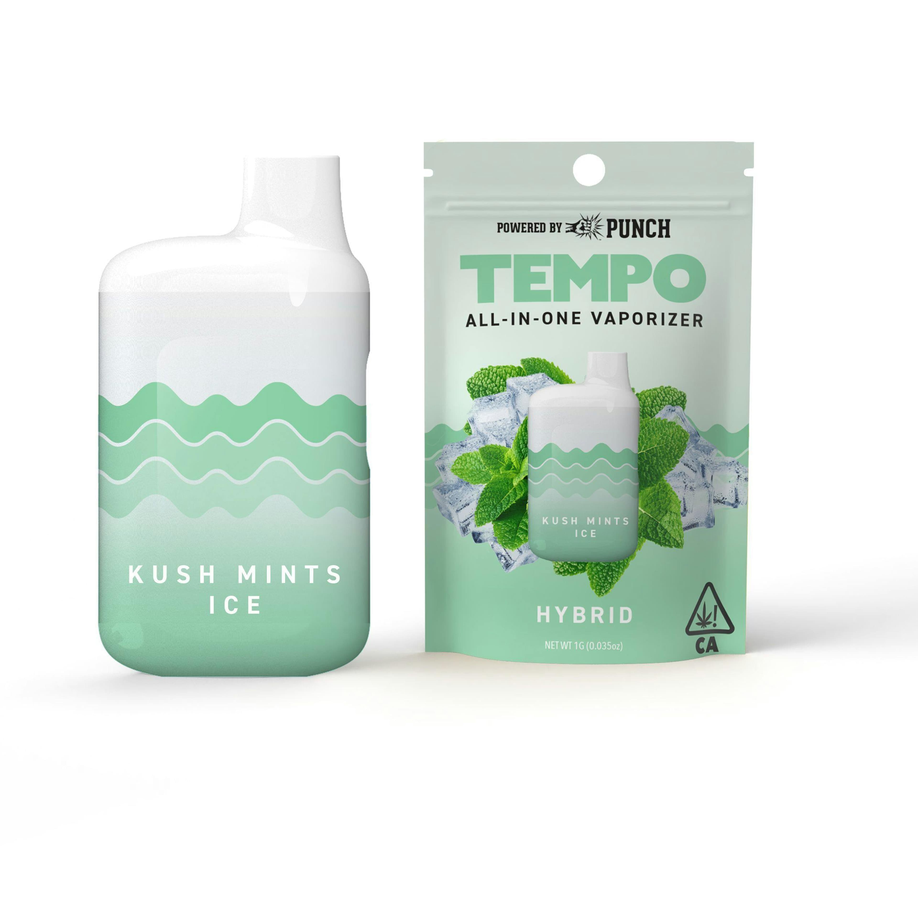 Kush Mints Ice - Disposable - Tempo - One Gram - $25.99 - Disposable Vape (All-In-One, Battery Built-In)