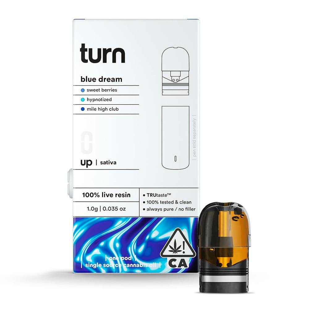 Blue Dream (S) 1g LR Pod - Turn Brand - Blue Dream (S) - $37 - Vape Cartridge