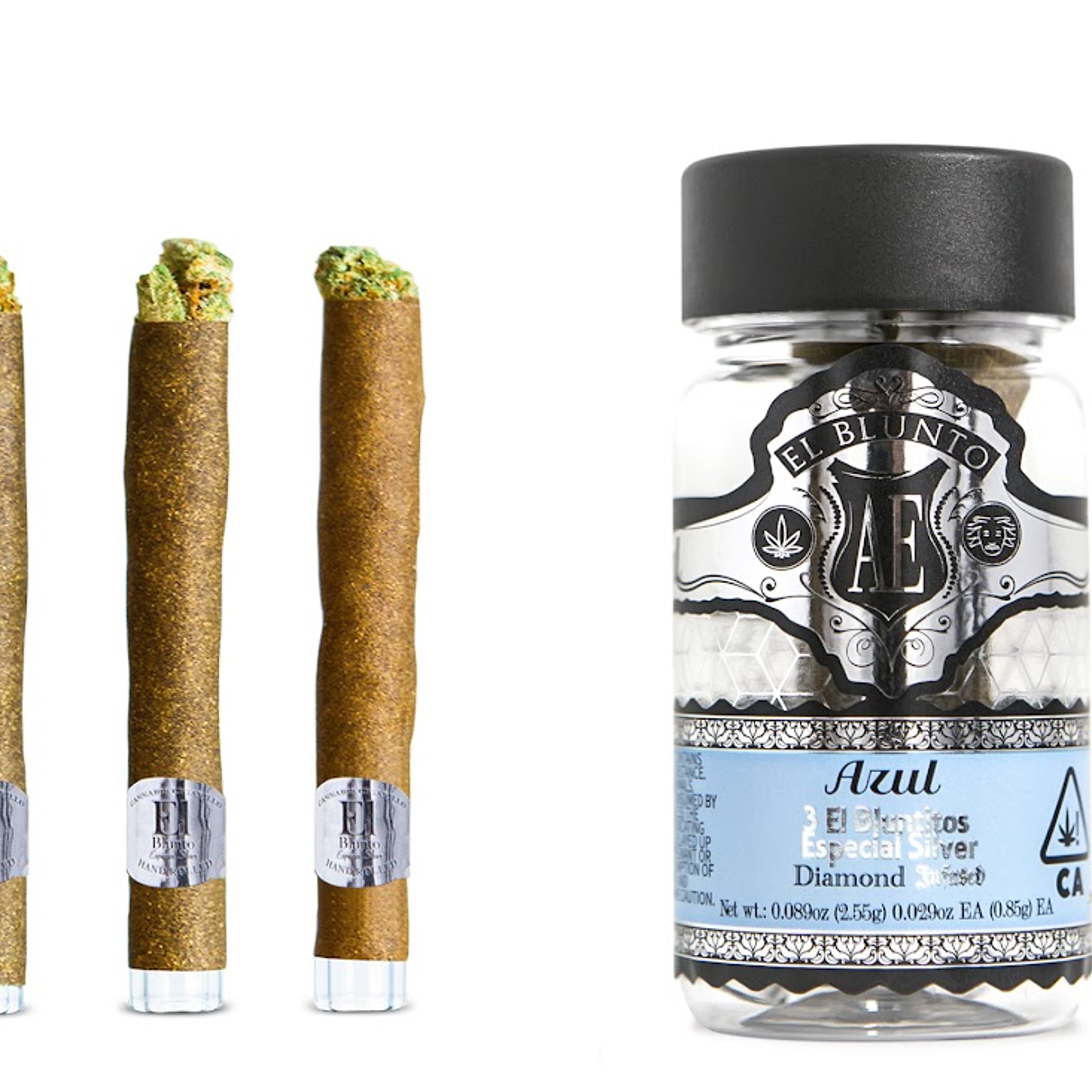 El Bluntito: Azul Diamond Infused Blunt 3 Pack - El Blunto - 3 Pack - $40 - Pre-Rolls
