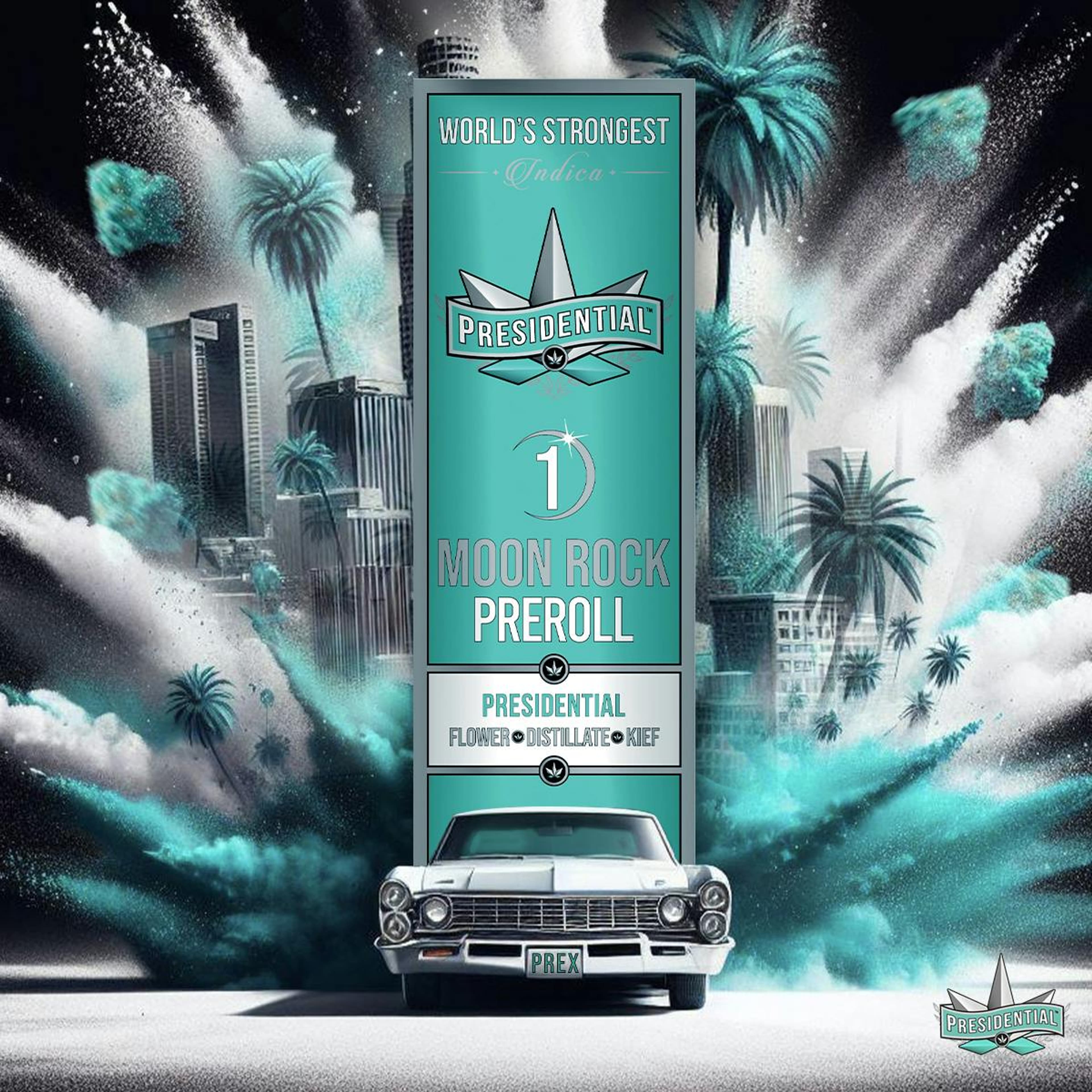 Classic Moon Rock Pre Roll - 1g - Presidential - - $16 - Infused Pre-Rolls