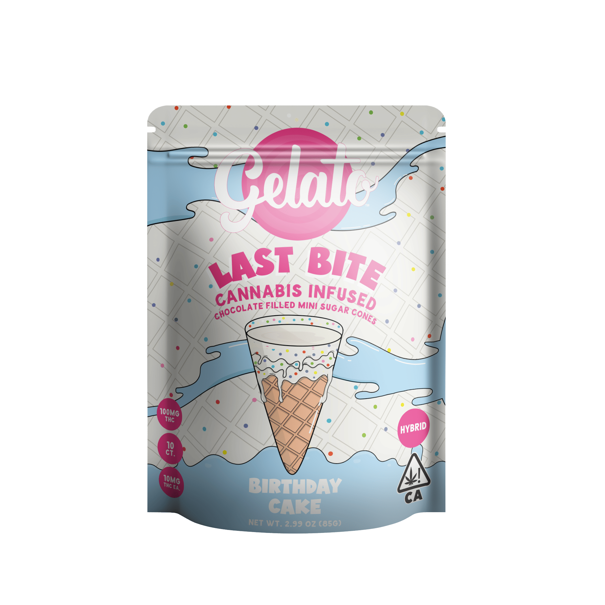 Gelato — Last Bite Birthday Cake Mini Cones