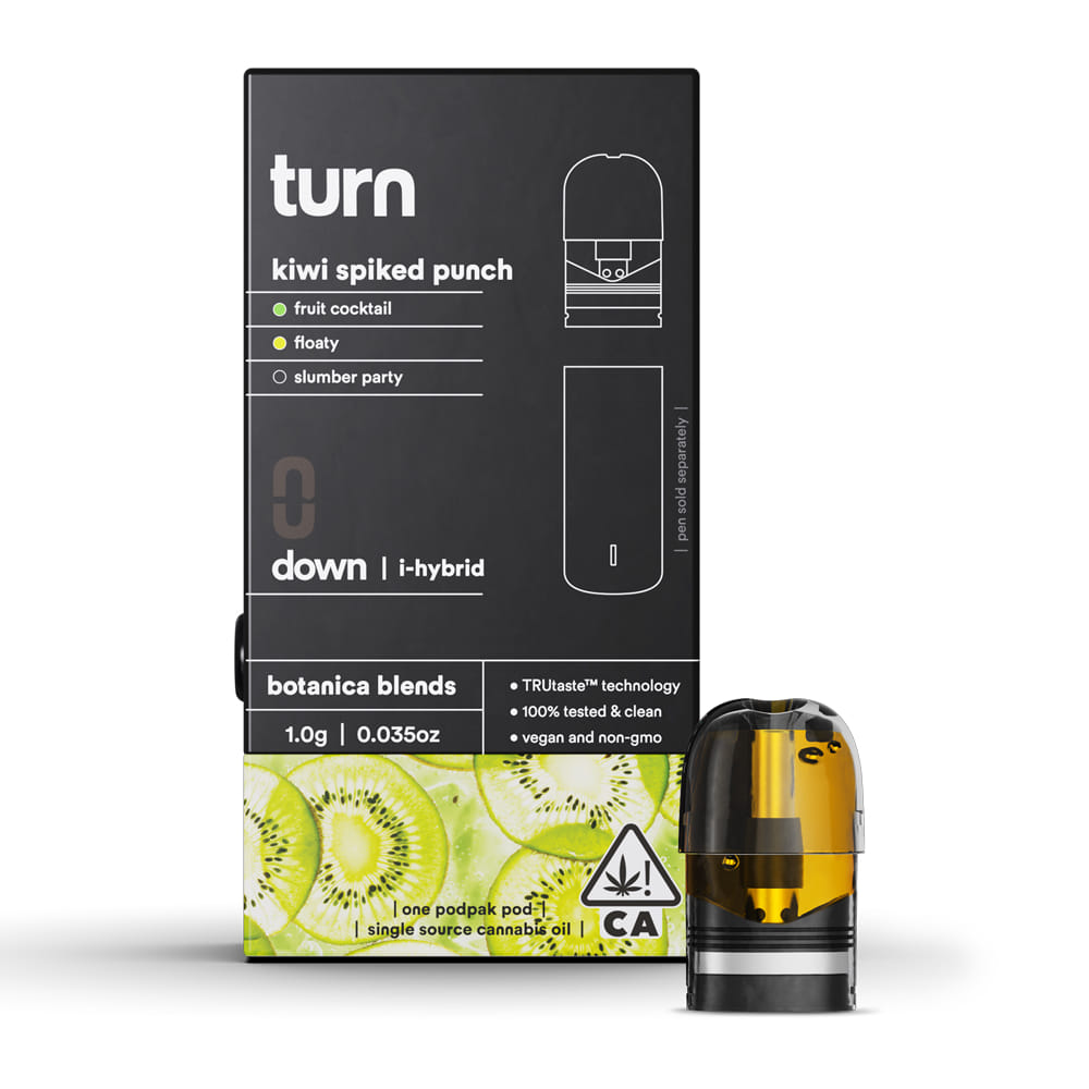 Kiwi Spiked Punch (IH) Pod Botanica Blends - 1g - Turn - Kiwi Spiked Punch (IH) - $26.40 - Cartridges