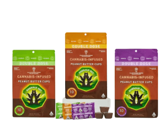 MILK CHOCOLATE PEANUT BUTTER CUPS - SATIVA 100mg 10pk