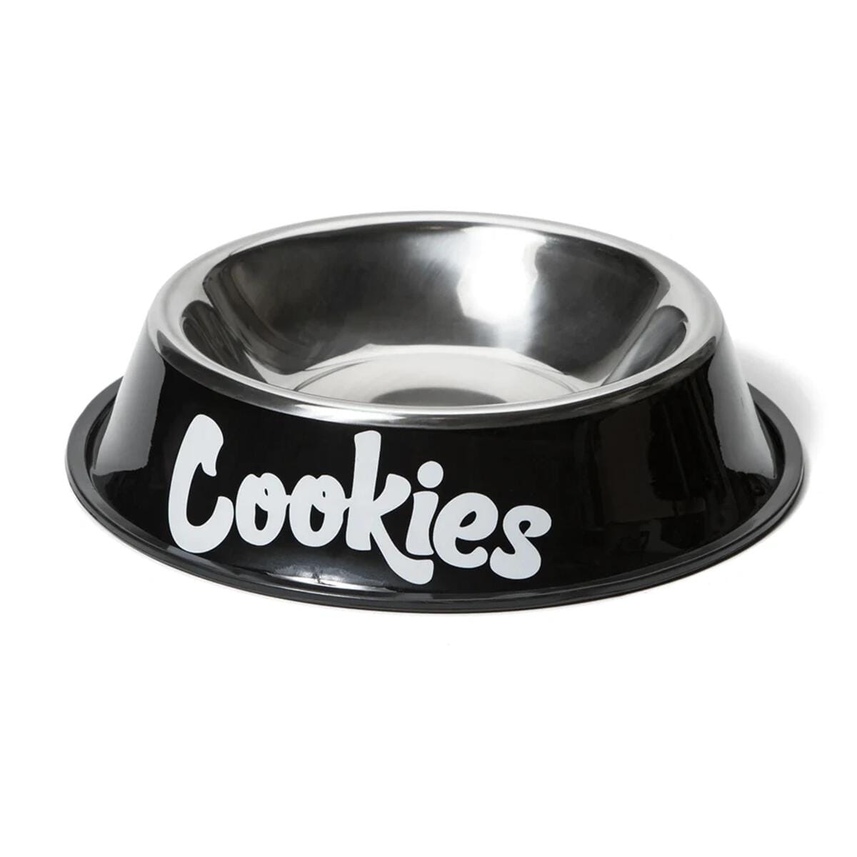 (Black) Original Mint Powder Coated Stainless Steel Dog Bowl - Cookies Co. - Black Cookies Dog Bowl - $24 - Apparel / Merch