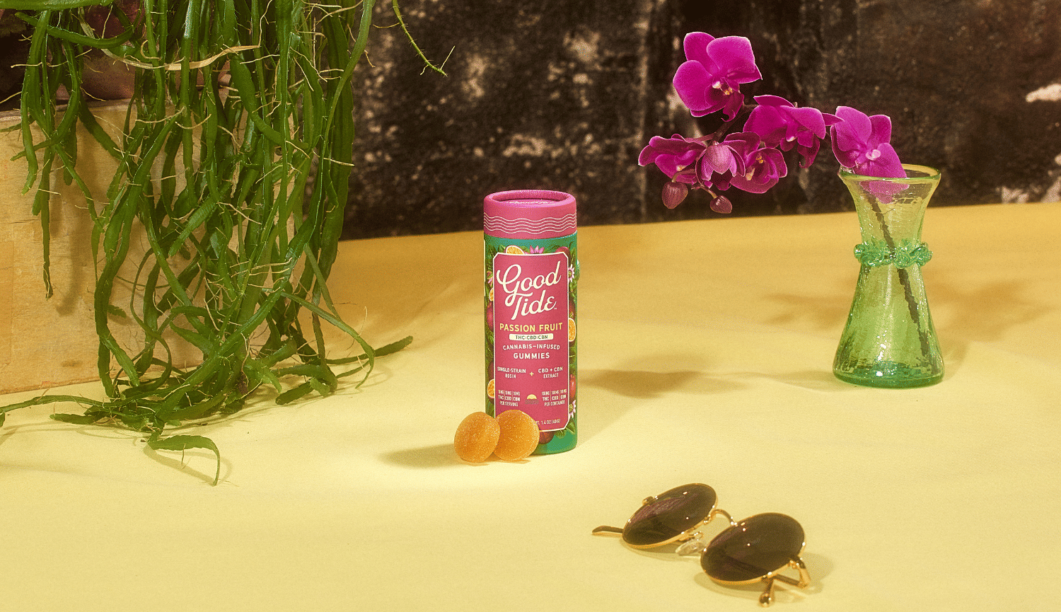 Good Tide - Passion Fruit 1:1:1 THC:CBD:CBN Solventless Hash Rosin Gummies - Good Tide - Good Tide - Passion Fruit 1:1:1 THC:CBD:CBN Solventless Hash Rosin Gummies - $33 - Edible