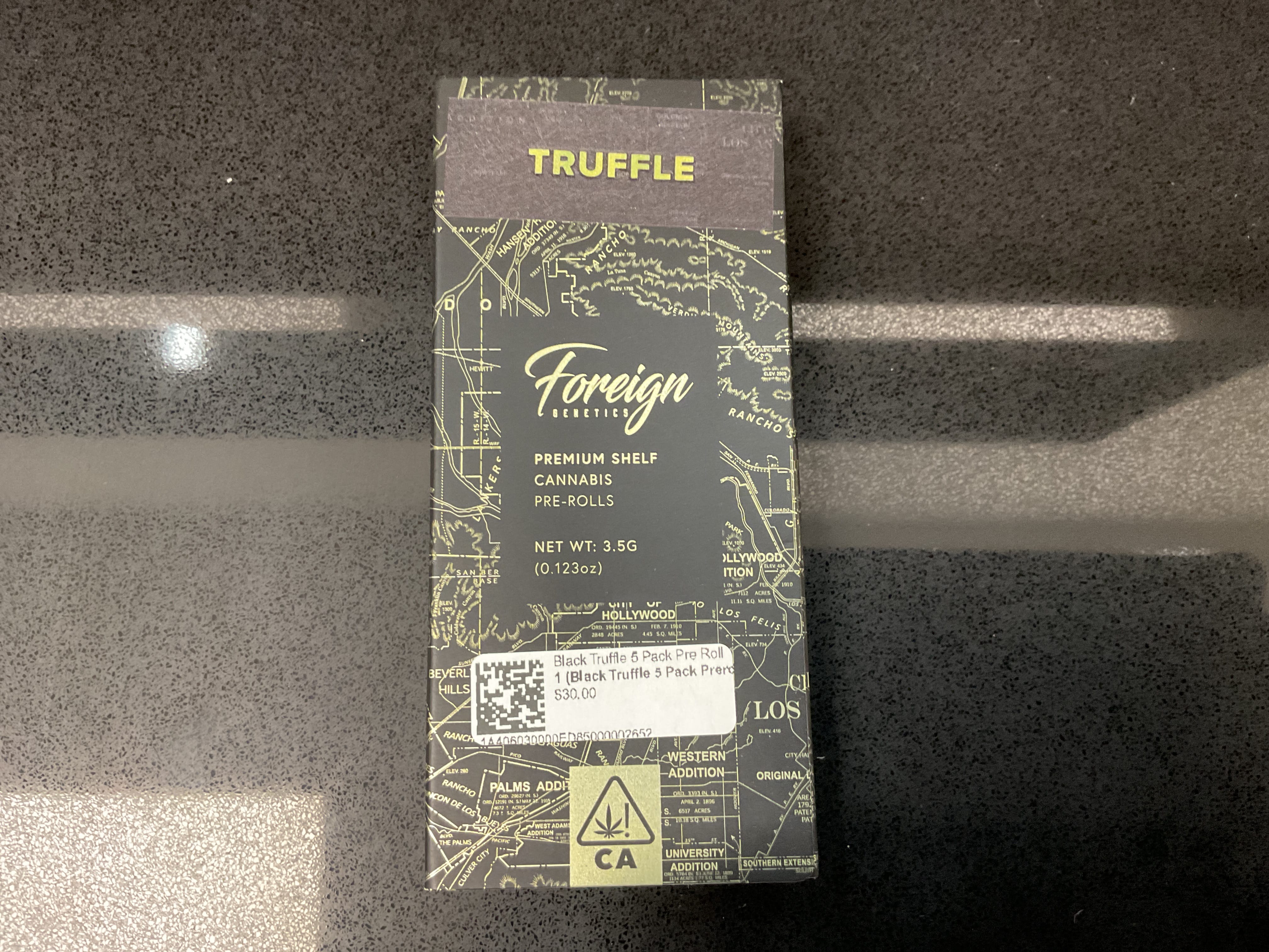 Truffle 5 Pack Pre Roll - Foreign Genetics - Black Truffle 5 Pack Prerolls - $30 - Pre-Rolls