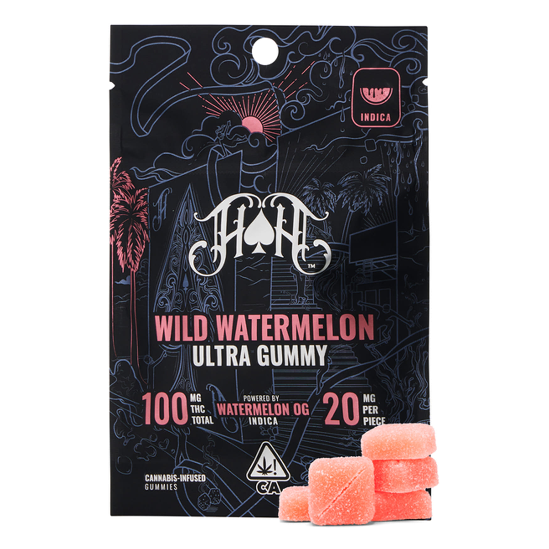 Heavy Hitter's Wild Watermelon Gummy Pack - Heavy Hitters - Wild Watermelon  [I] - $22 - Edibles