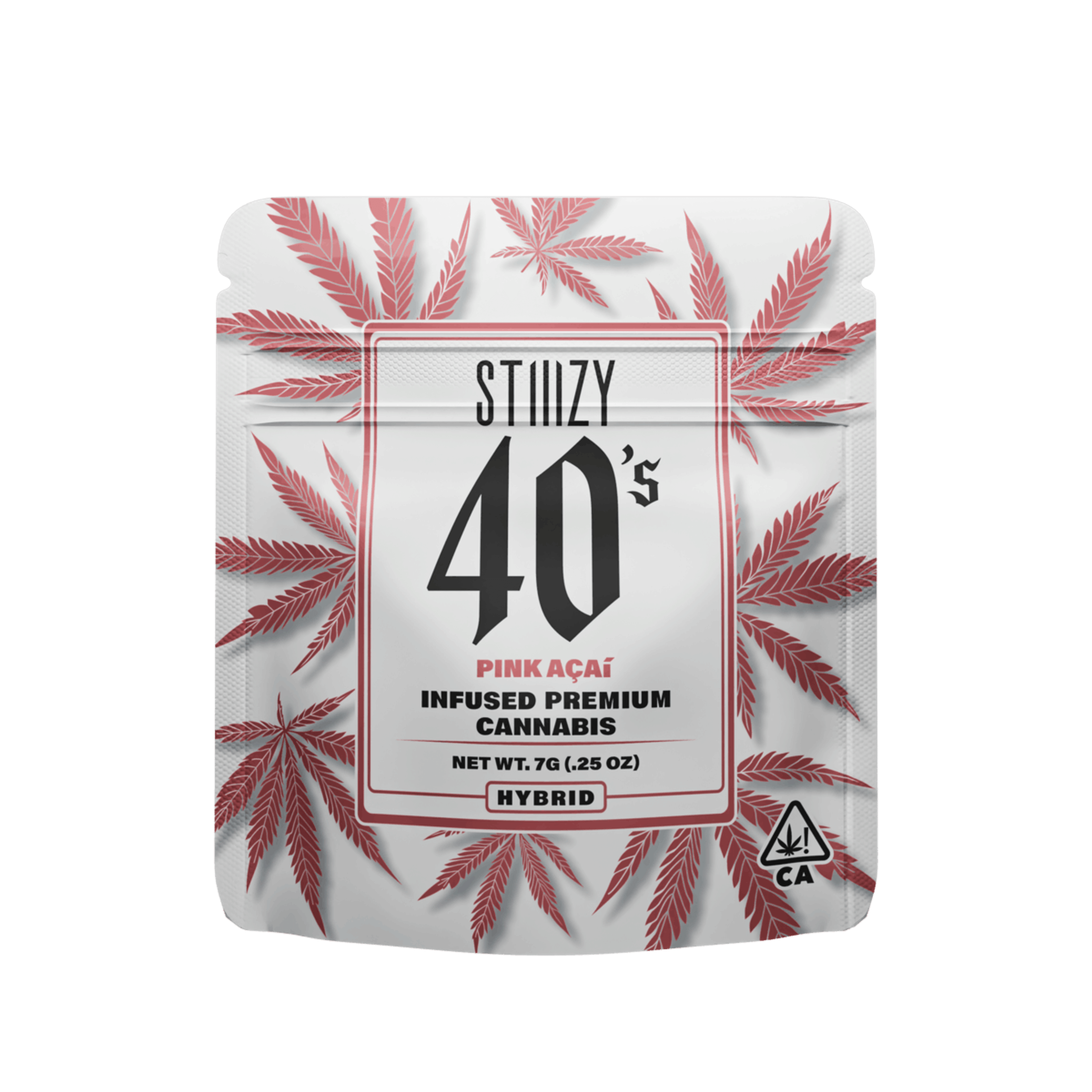 STIIIZY 40's | 7g - Pink Acai - Infused Flower - Hybrid - STIIIZY - - $35.25 - Flowers