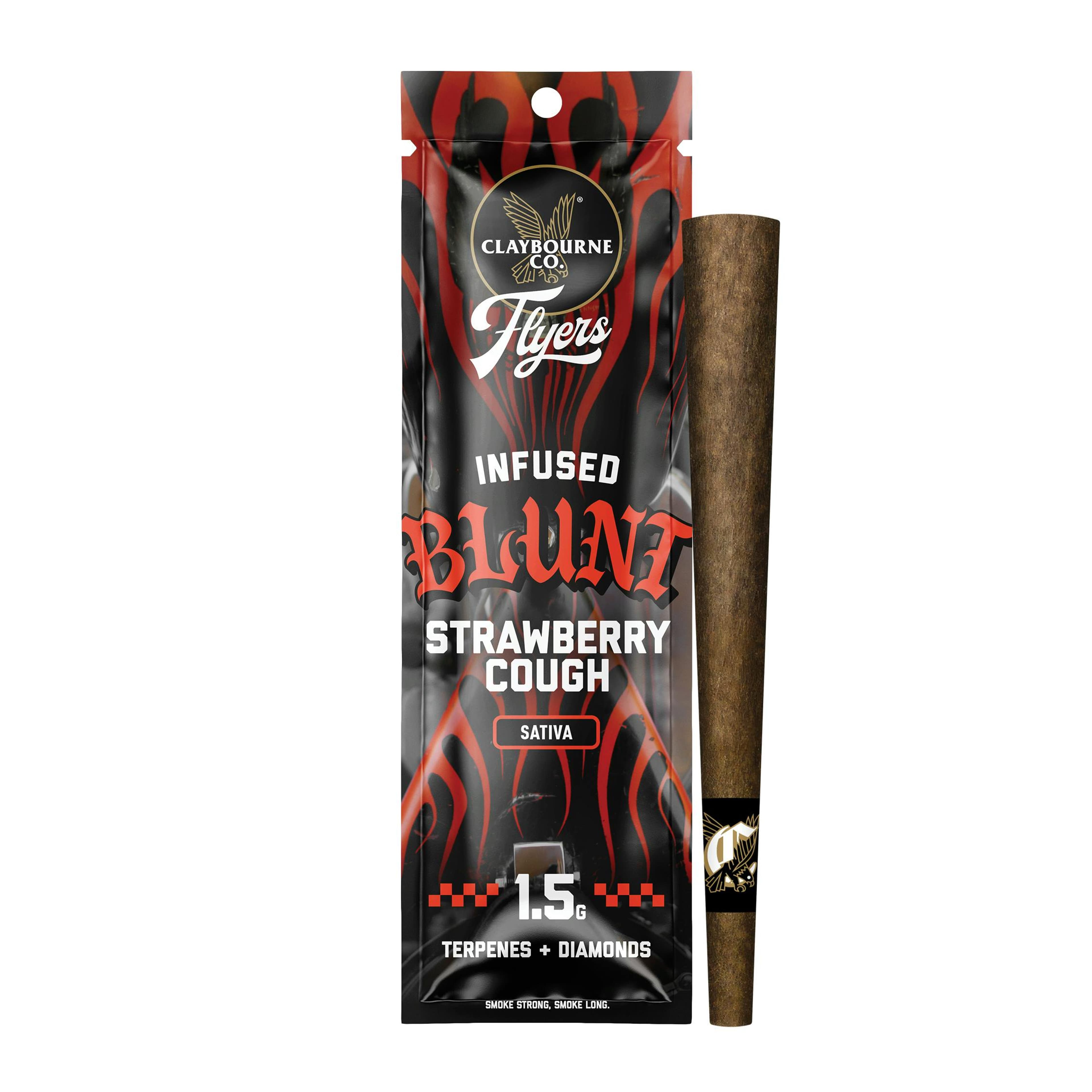 Claybourne: Strawberry Cough Infused Blunts - 1.5g - Claybourne Co. - - $28 - Infused Pre-Rolls