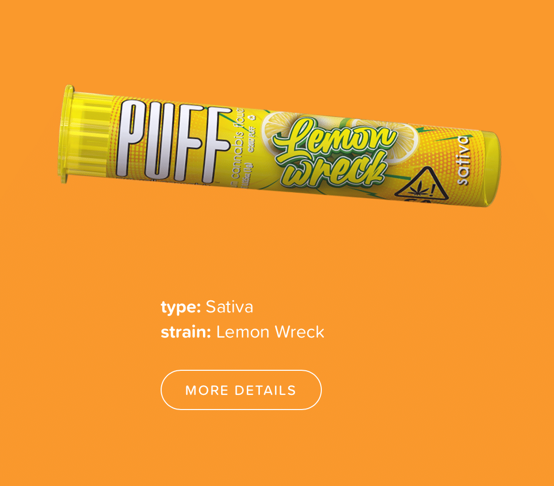 Lemon Wreck Preroll 1g - PUFF -  - $7.50 - Pre-Rolls