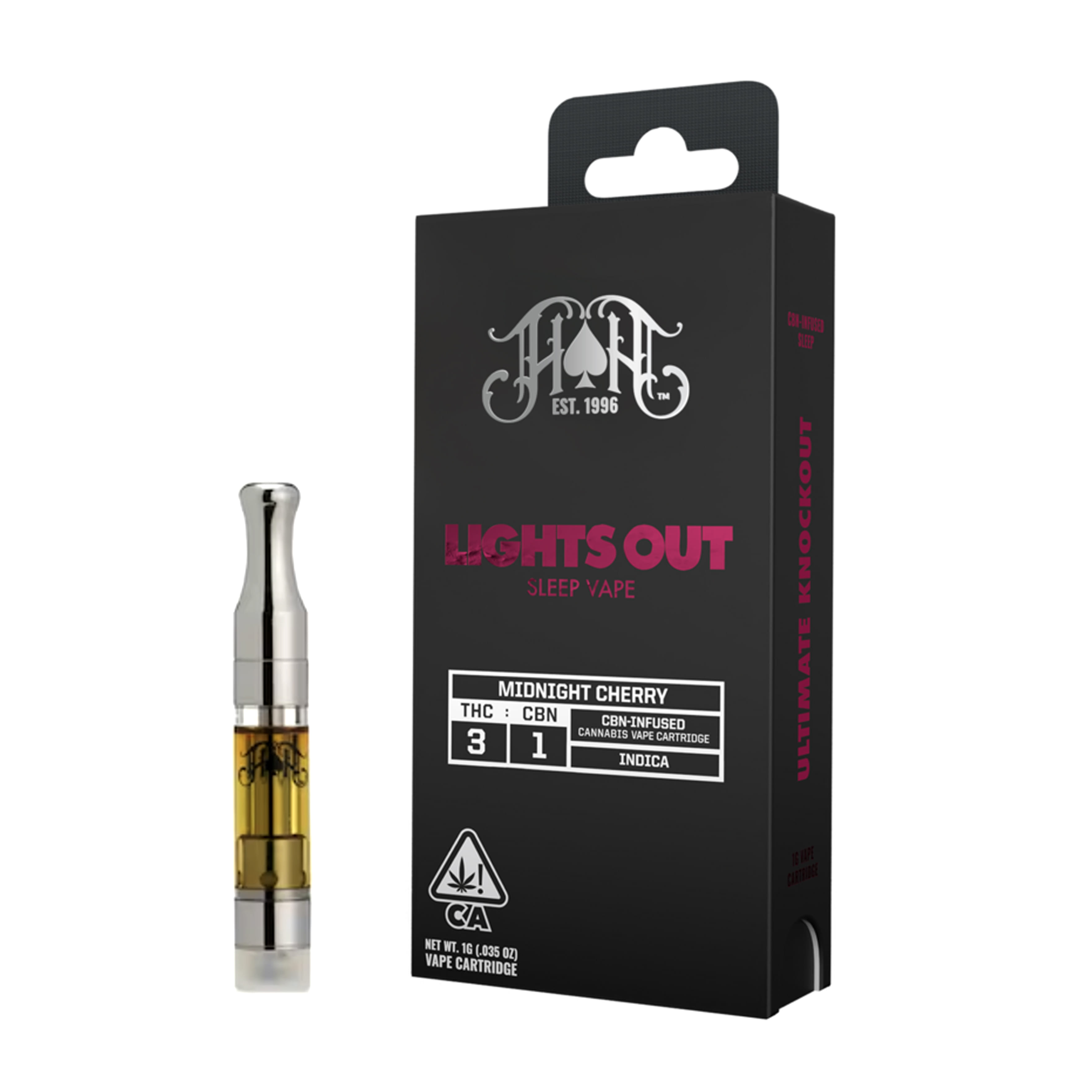 CBN Midnight Cherry (I) 1g **SPECIAL PRICING** - Heavy Hitters - CBN Midnight Cherry (I) - $45 - Vape Cartridge