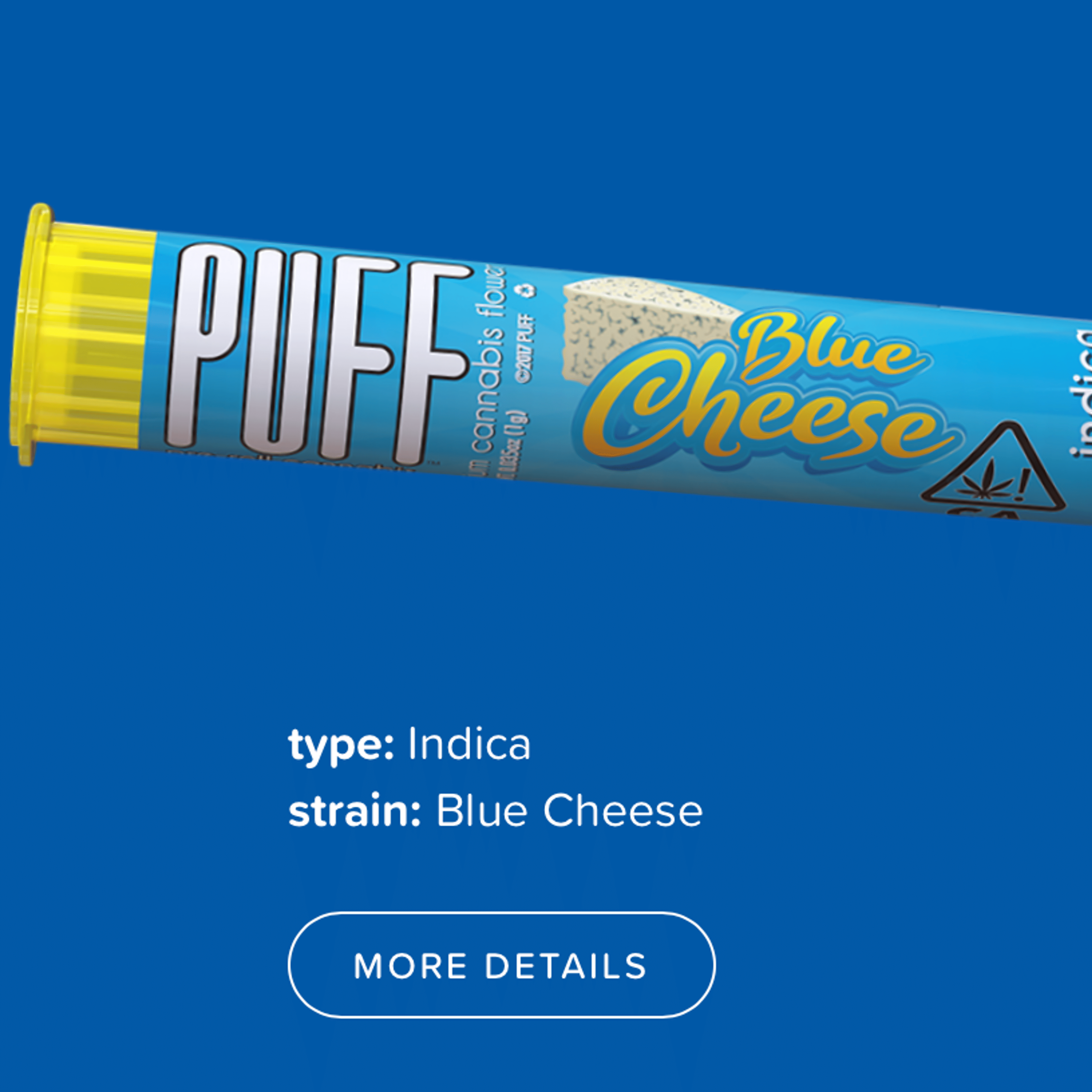 Blue Cheese Preroll 1g - PUFF - - $7 - Pre-Rolls