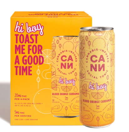 Hi Boys | Blood Orange Cardamom | 4pk 12oz Can