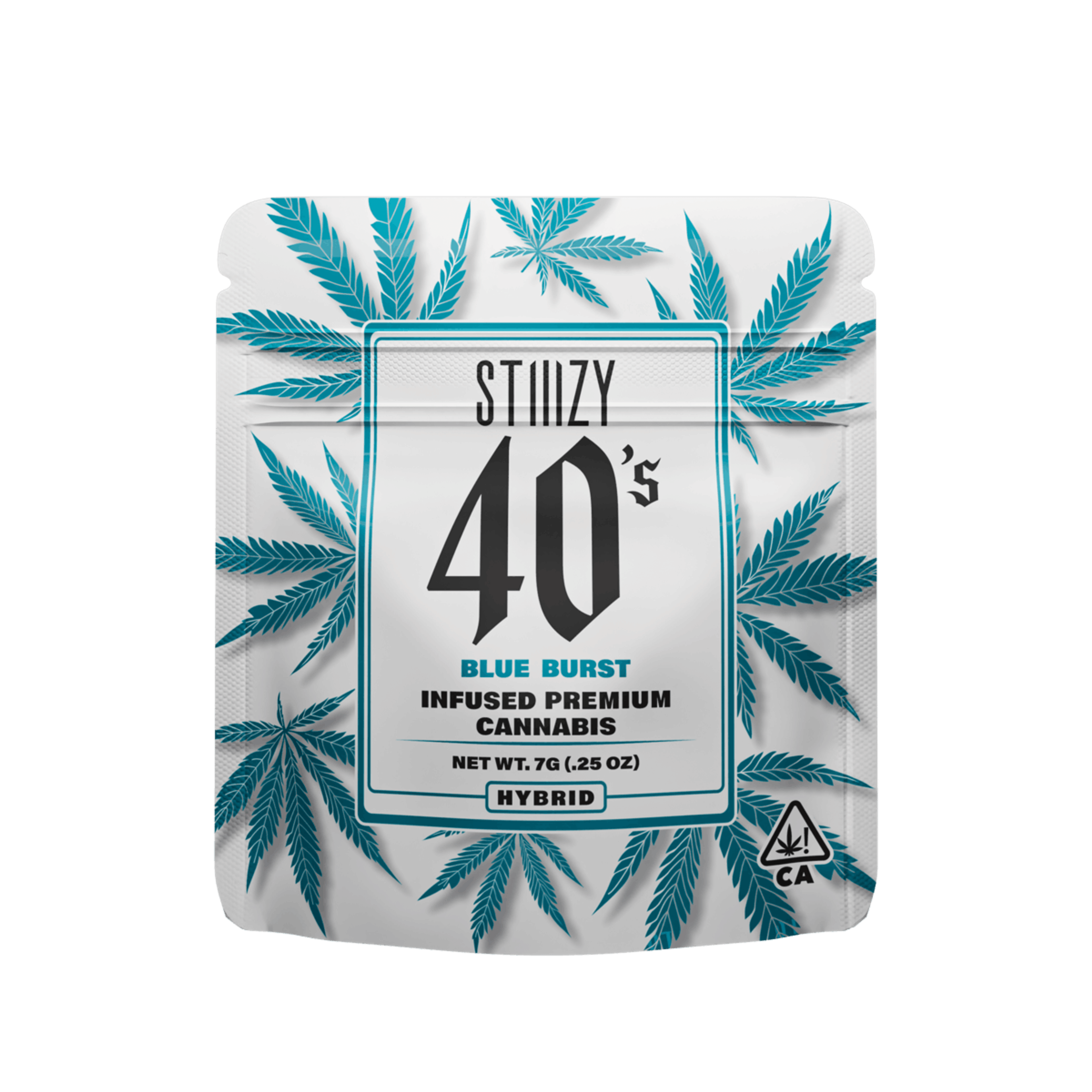 STIIIZY 40's | 7g - Blue Burst - Infused Flower - Hybrid - STIIIZY - - $35.25 - Flowers