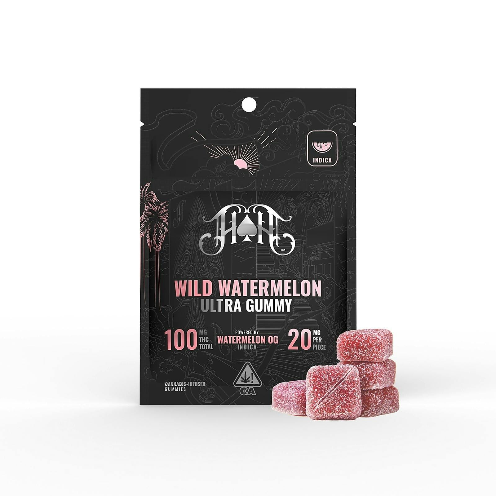 Wild Watermelon THC Gummies 100mg - Heavy Hitters -  - $15.30 - Edibles