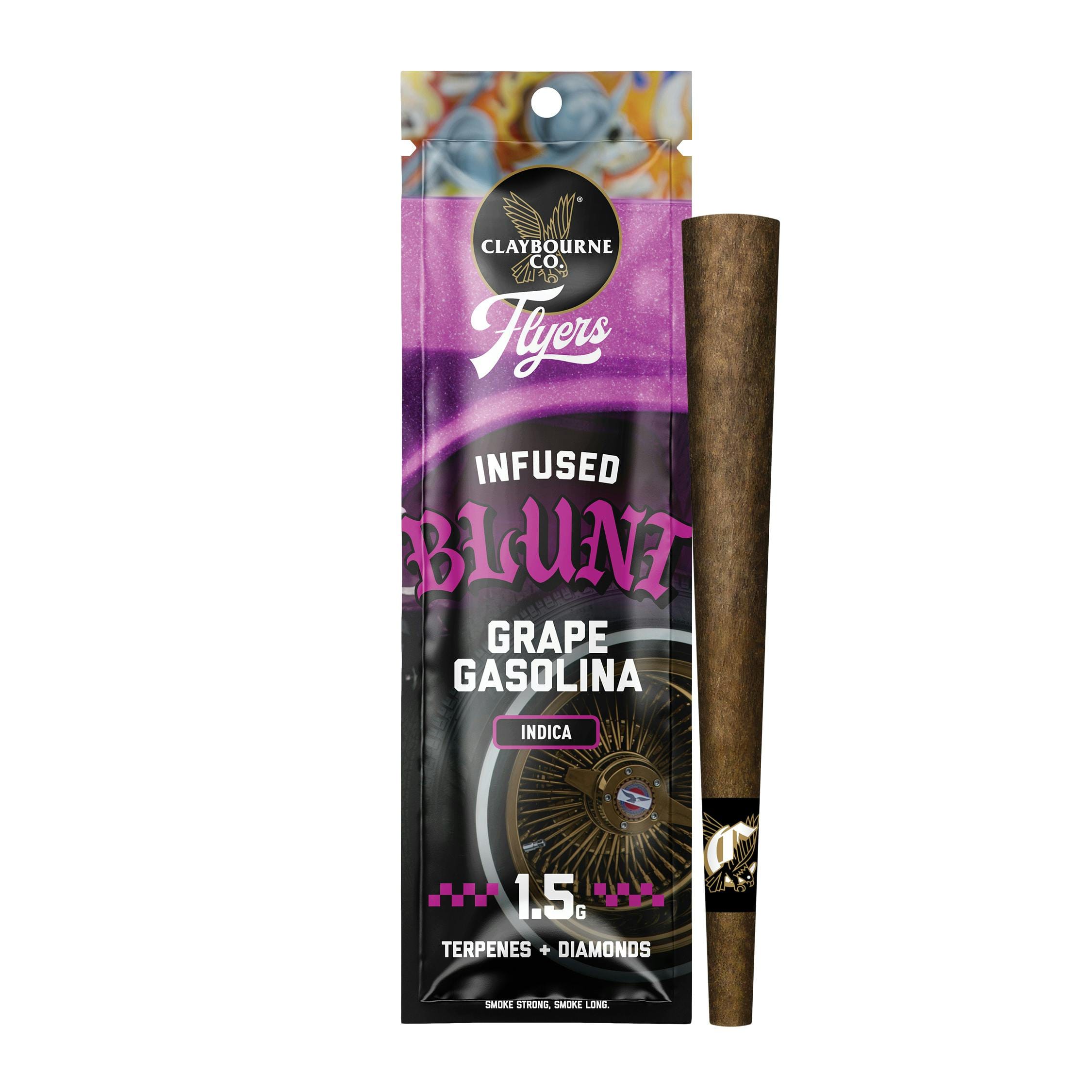 Grape Gasolina (I) 1.5g Infused Blunt - Claybourne Co. - Grape Gasolina (I) - $20 - Pre-Rolls
