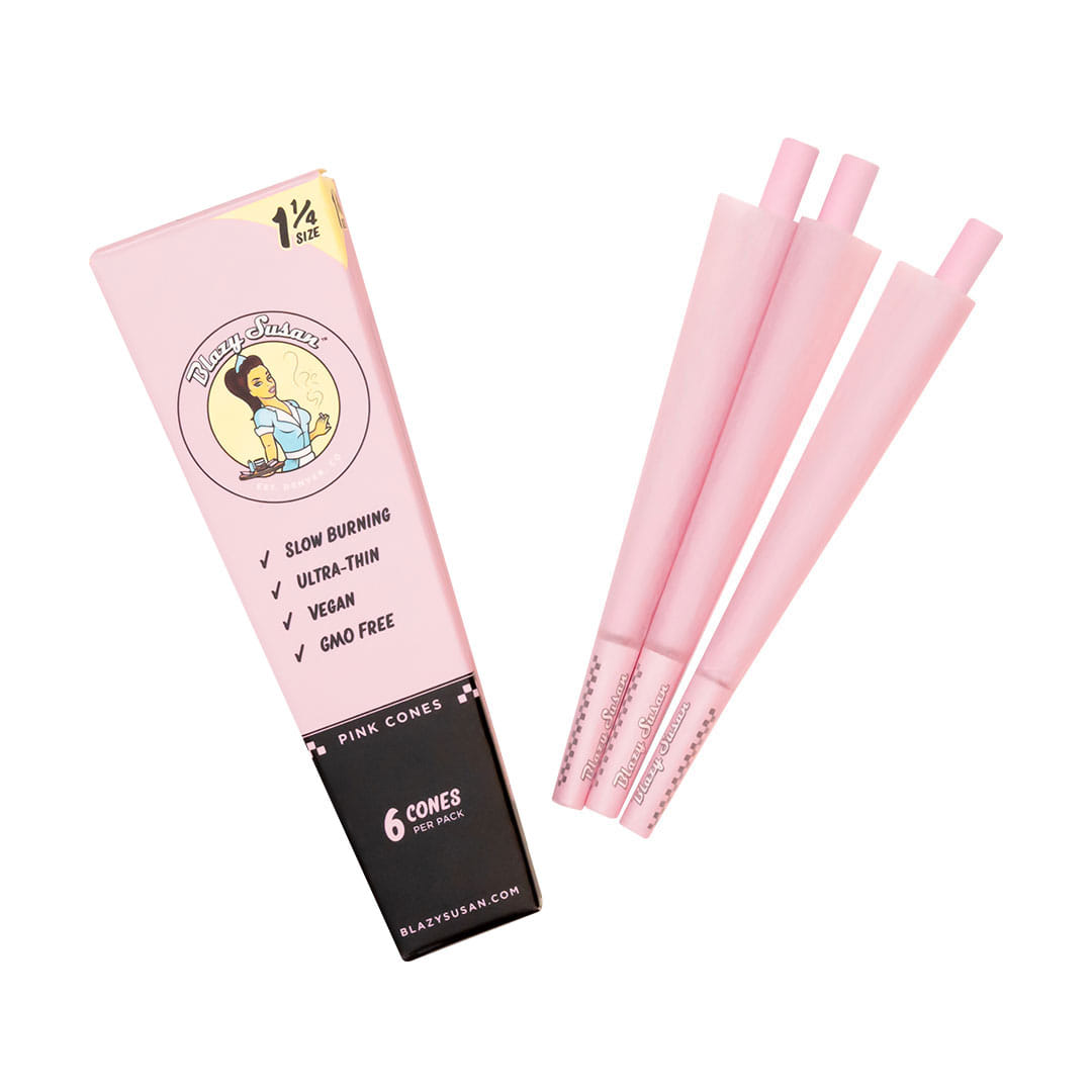 Blazy Susan Pink Cones 6pk  (1-1/4) - Biohazard -  - $3 - Paraphernalia