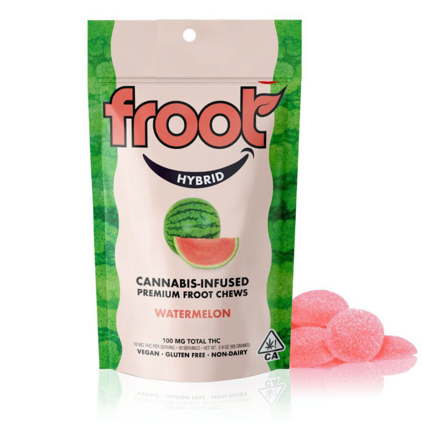 Watermelon 100mg 10ct Gummies - Froot -  - $6.60 - Edibles