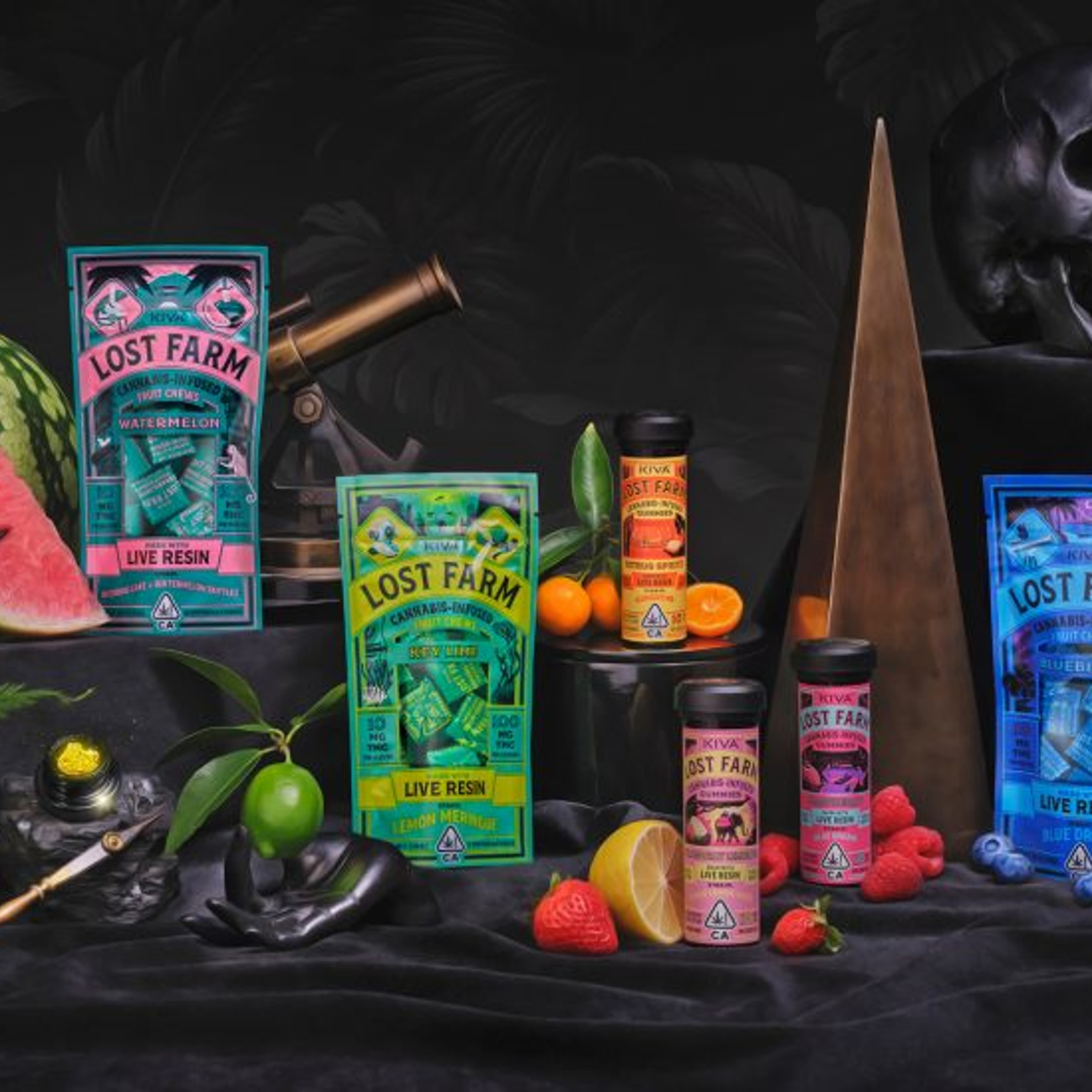 Black Raspberry Northern Lights CBN 10:5 100MG Gummies - Lost Farm - - $14.85 - Edible