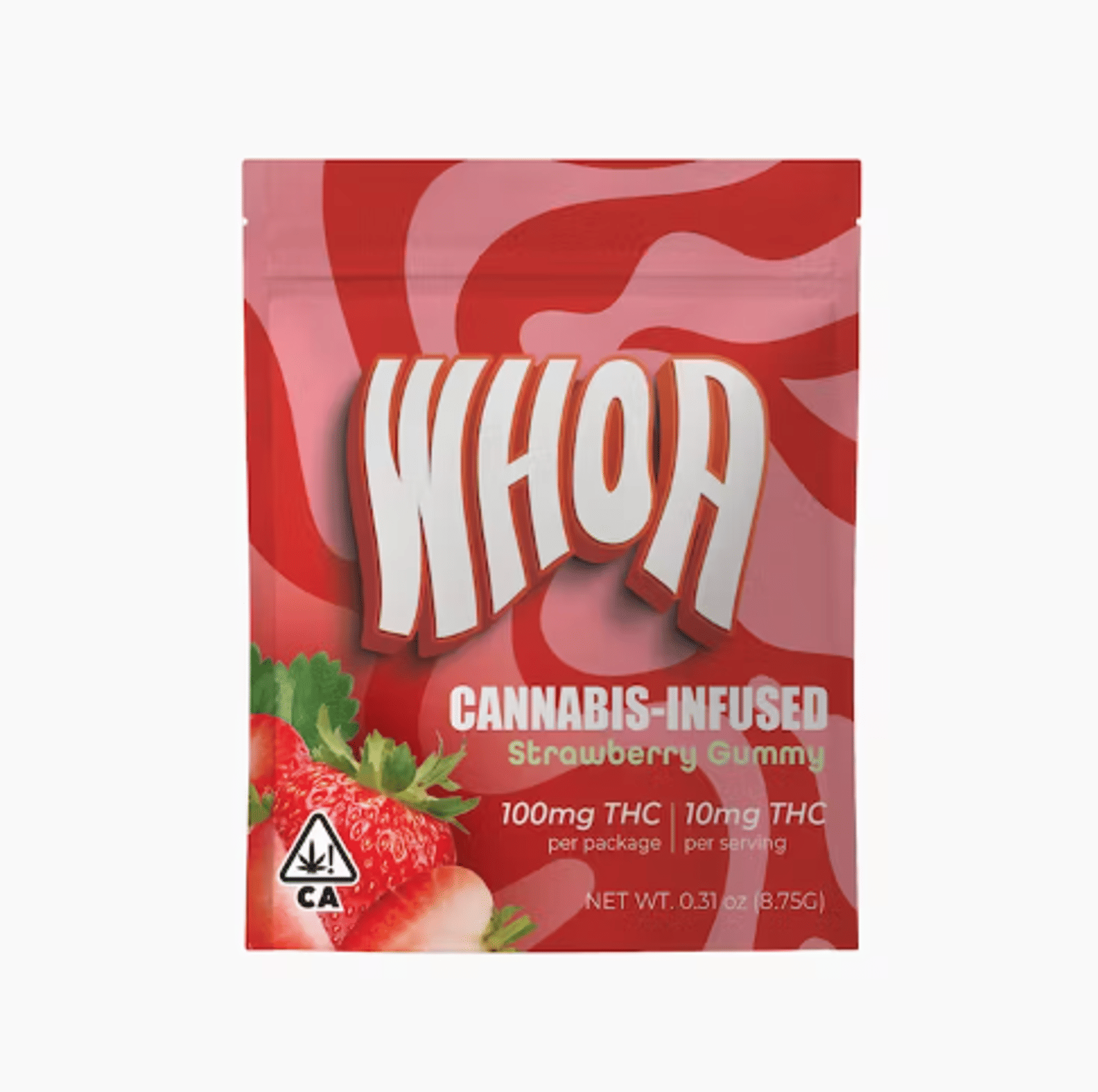 Strawberry Gummy 100mg - WHOA -  - $6.75 - Edible