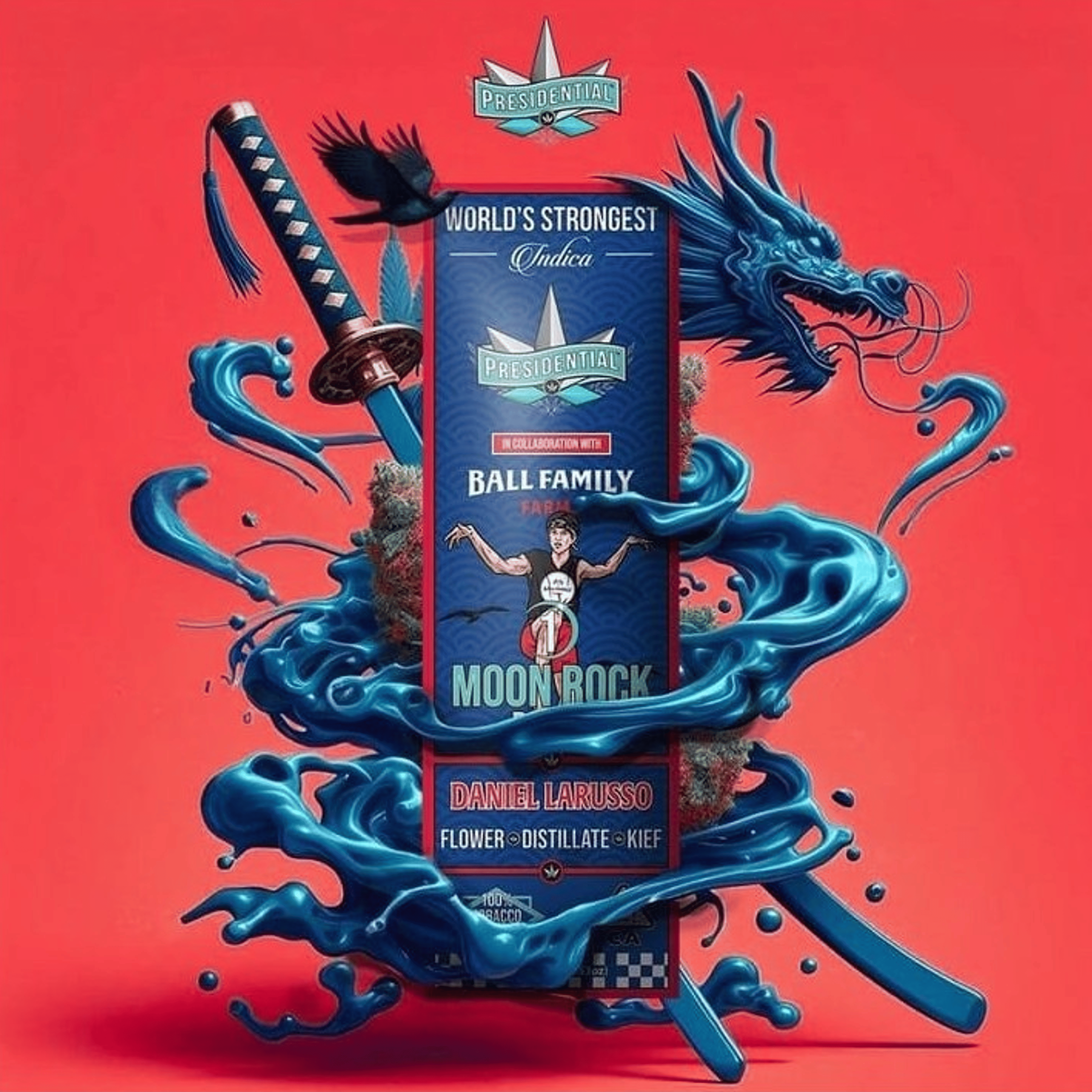 Presidential x Ball Family Farms - Daniel LaRusso - Moon Rock Blunt - 1.5g - Presidential - - $18.99 - Blunts