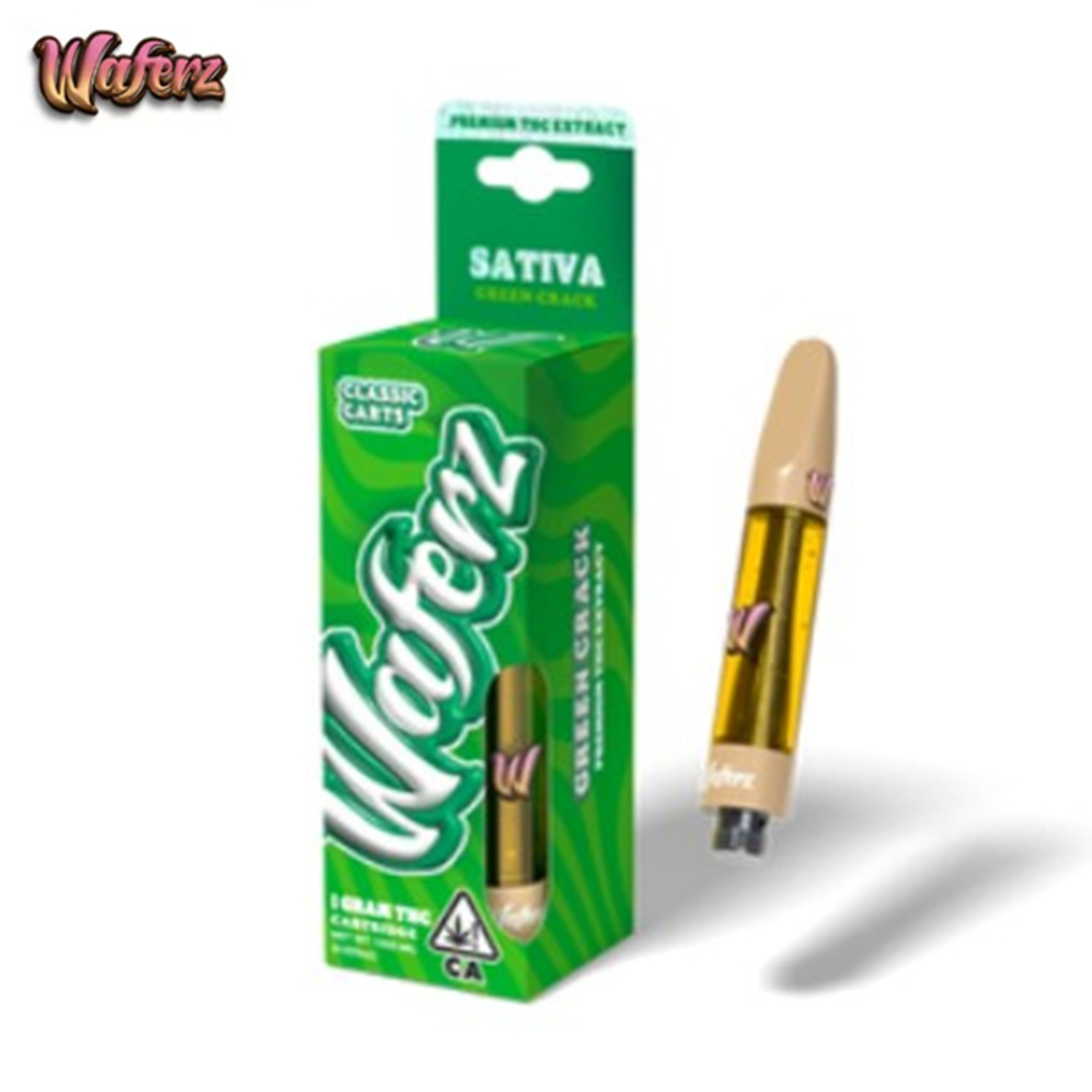 Waferz Classic Carts - Green Crack - 1g - Waferz - - $17.99 - 510 Cartridges