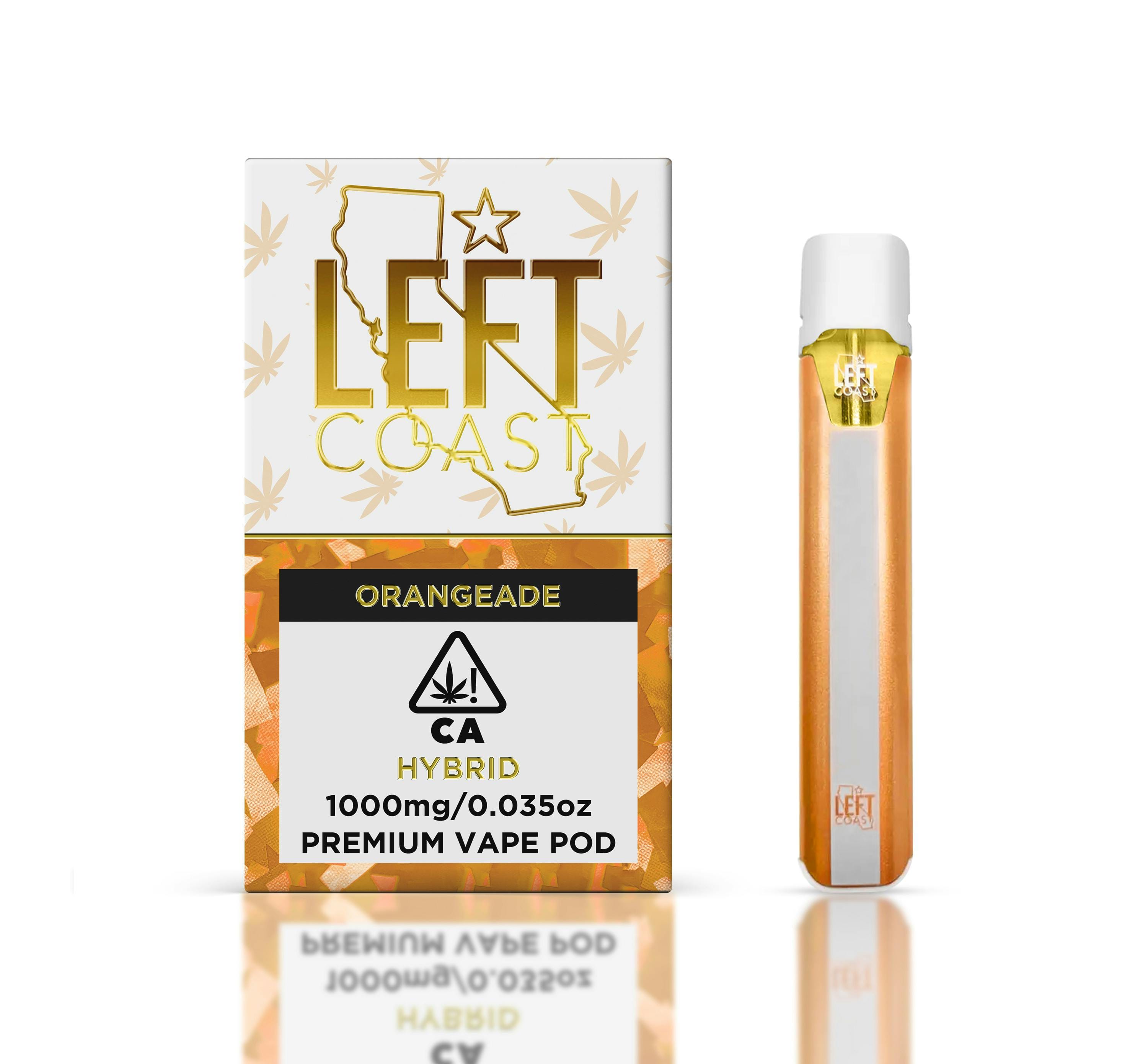 Left Coast POD | 1g - Orangeade - Hybrid - LEFT COAST -  - $15 - Vape Carts