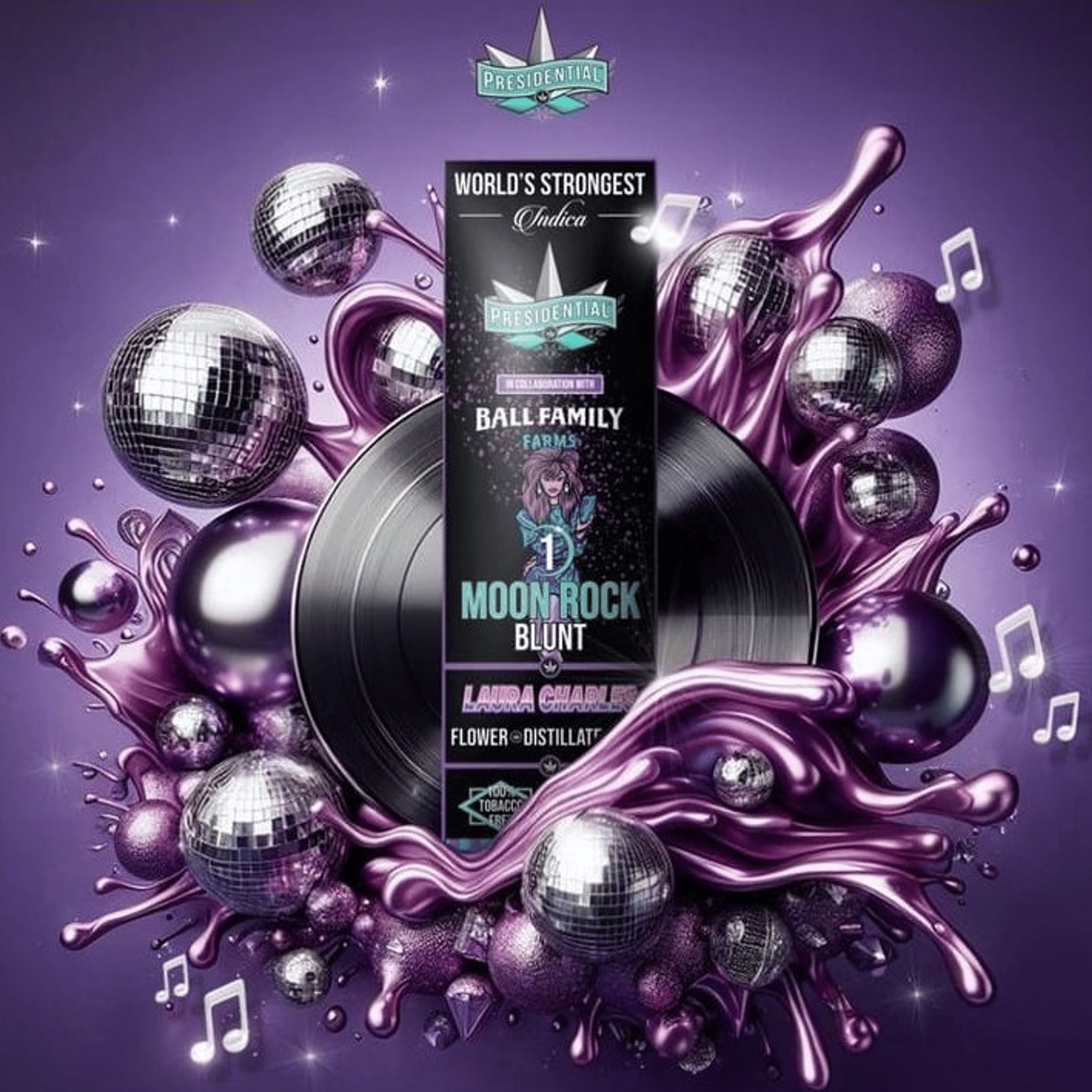 Presidential x Ball Family Farms - Laura Charles - Moon Rock Blunt - 1.5g - Presidential - - $18.99 - Blunts