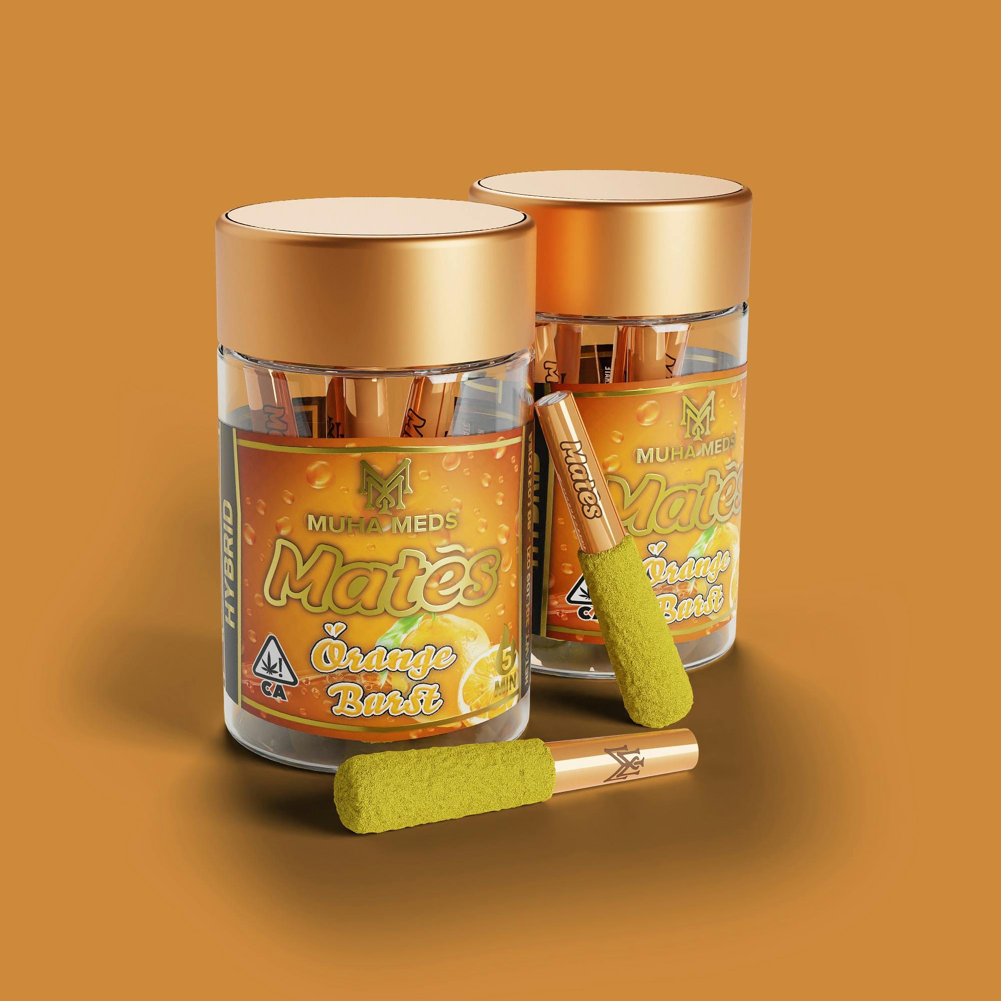 Muha Meds Mates Infused Pre Rolls 5 Pack - Muha Meds - Pina Colada (H) - $27.99 - Pre-Rolls