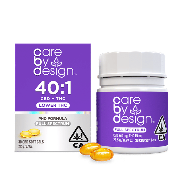 40:1 CBD SOFT GELS | CARE BY DESIGN