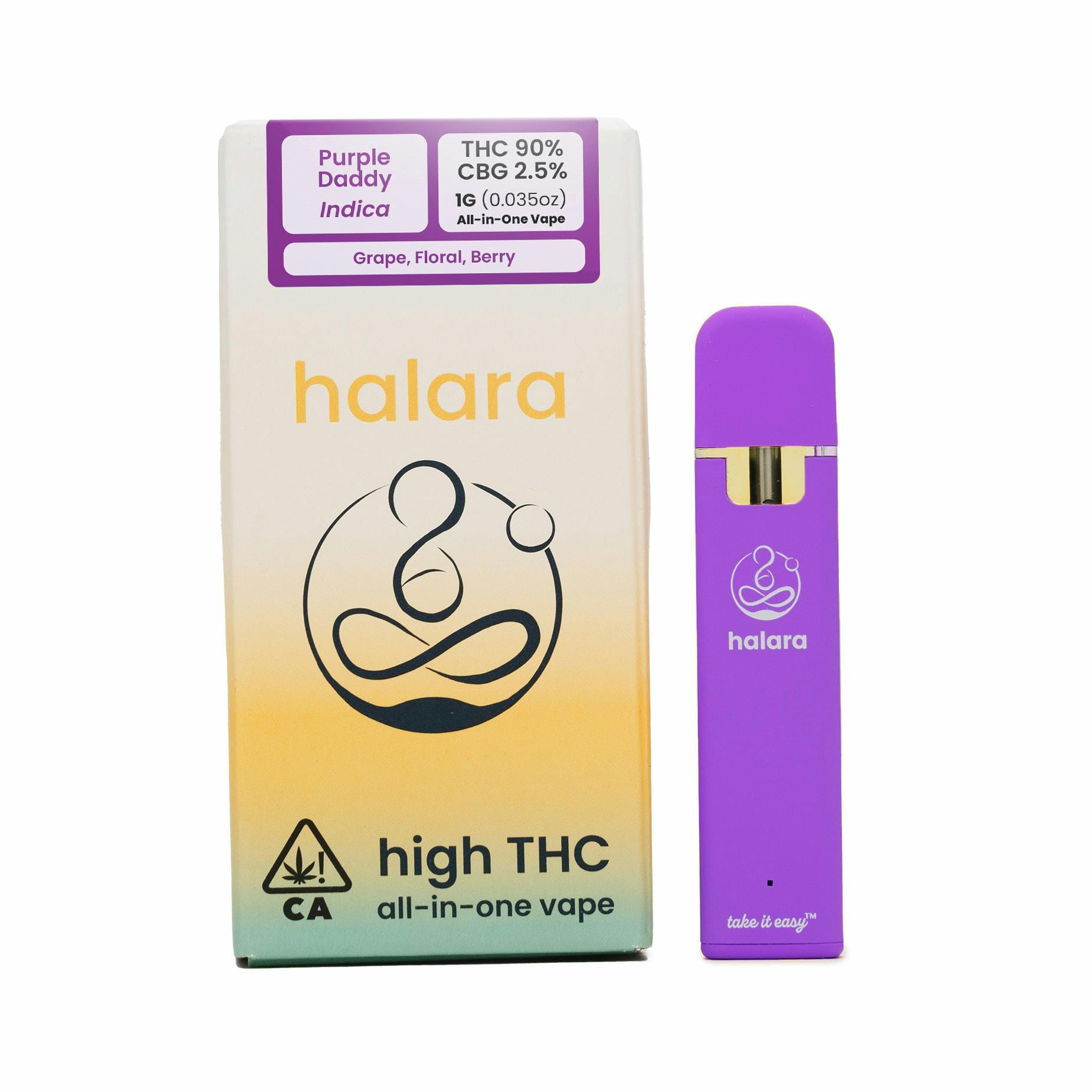 PURPLE DADDY 1G DISP - Halara -  - $22 - Vape Cartridge