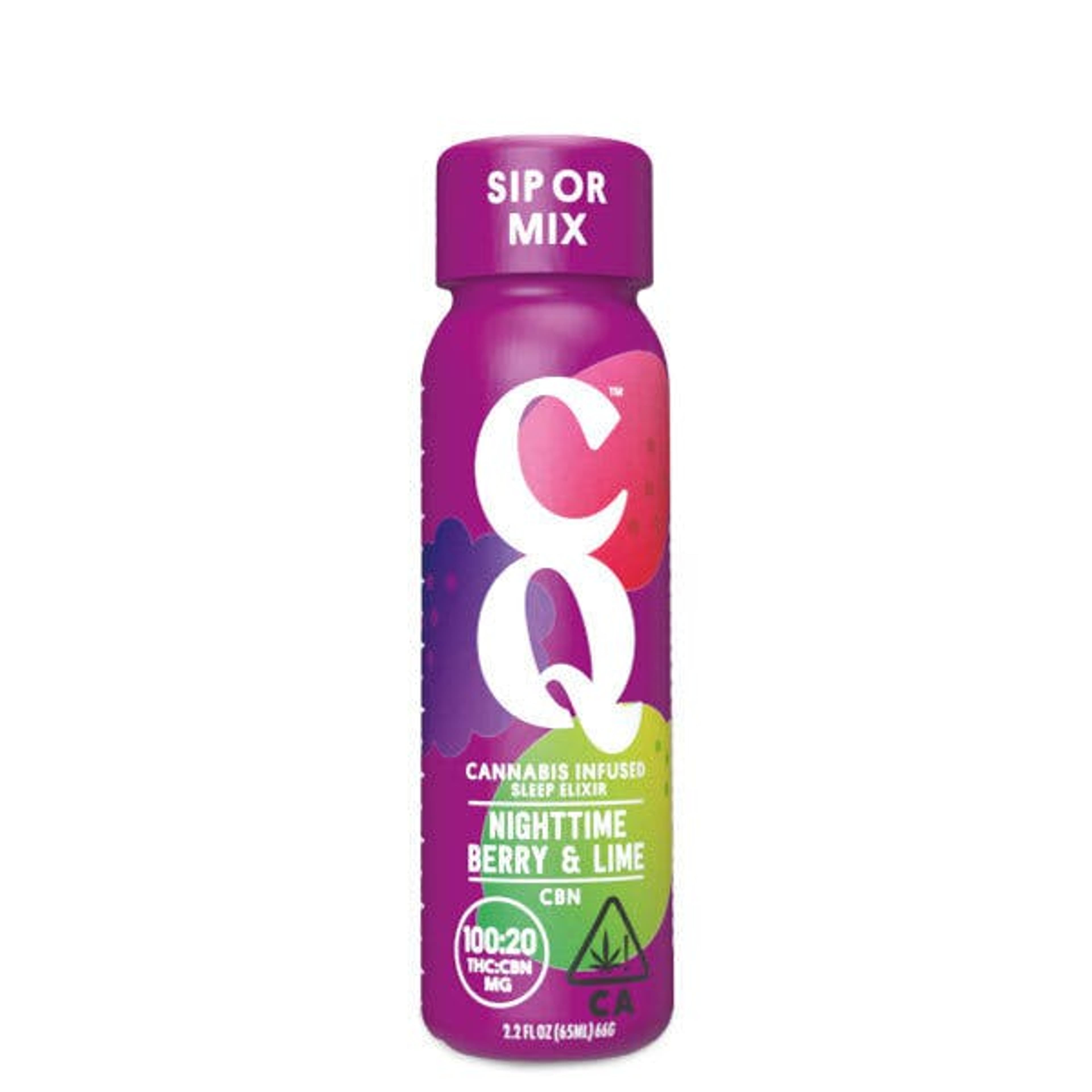 CQ Shot | Nighttime Berry Lime w/ CBN - 100mg (2oz) - CQ Drinks - - $14 - Beverages/Drinks