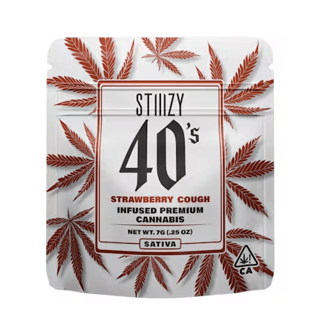 STIIIZY - Infused Strawberry Cough 40s Smalls 7g - Stiiizy - STIIIZY - Infused Strawberry Cough 40s Smalls 7g - $55 - Flower