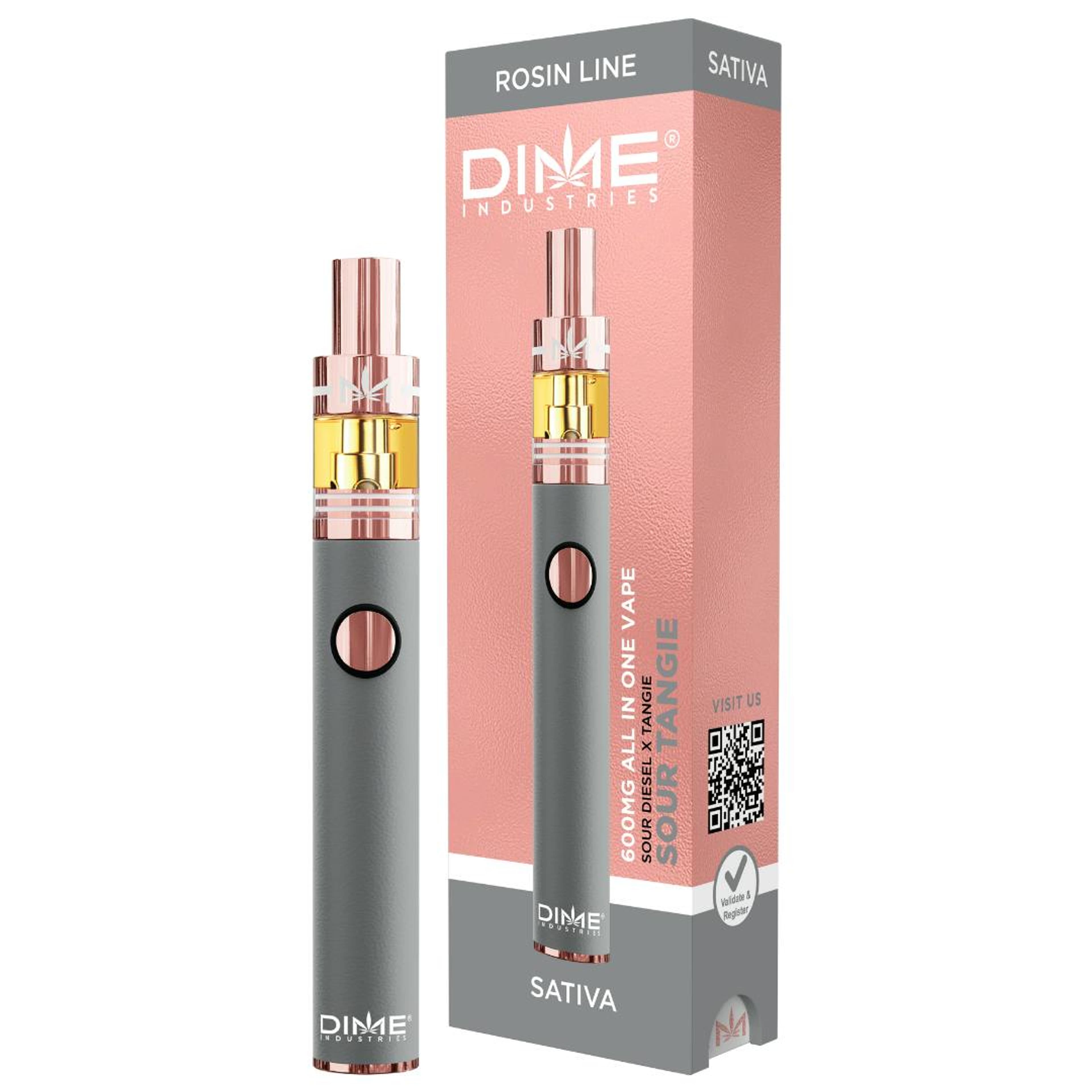 Dime Industries Rosin | 600mg - Sour Tangie - Disposable - Sativa - Dime Industries - - $46 - All-In-Ones