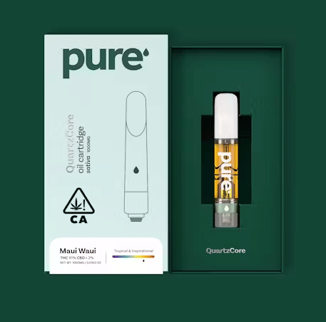 Pure - Maui Wowie Quartz-Core Cart 1g - Pure Vape - Pure - Maui Wowie Quartz-Core Cart 1g - $29 - 1g Vape Carts & Pods