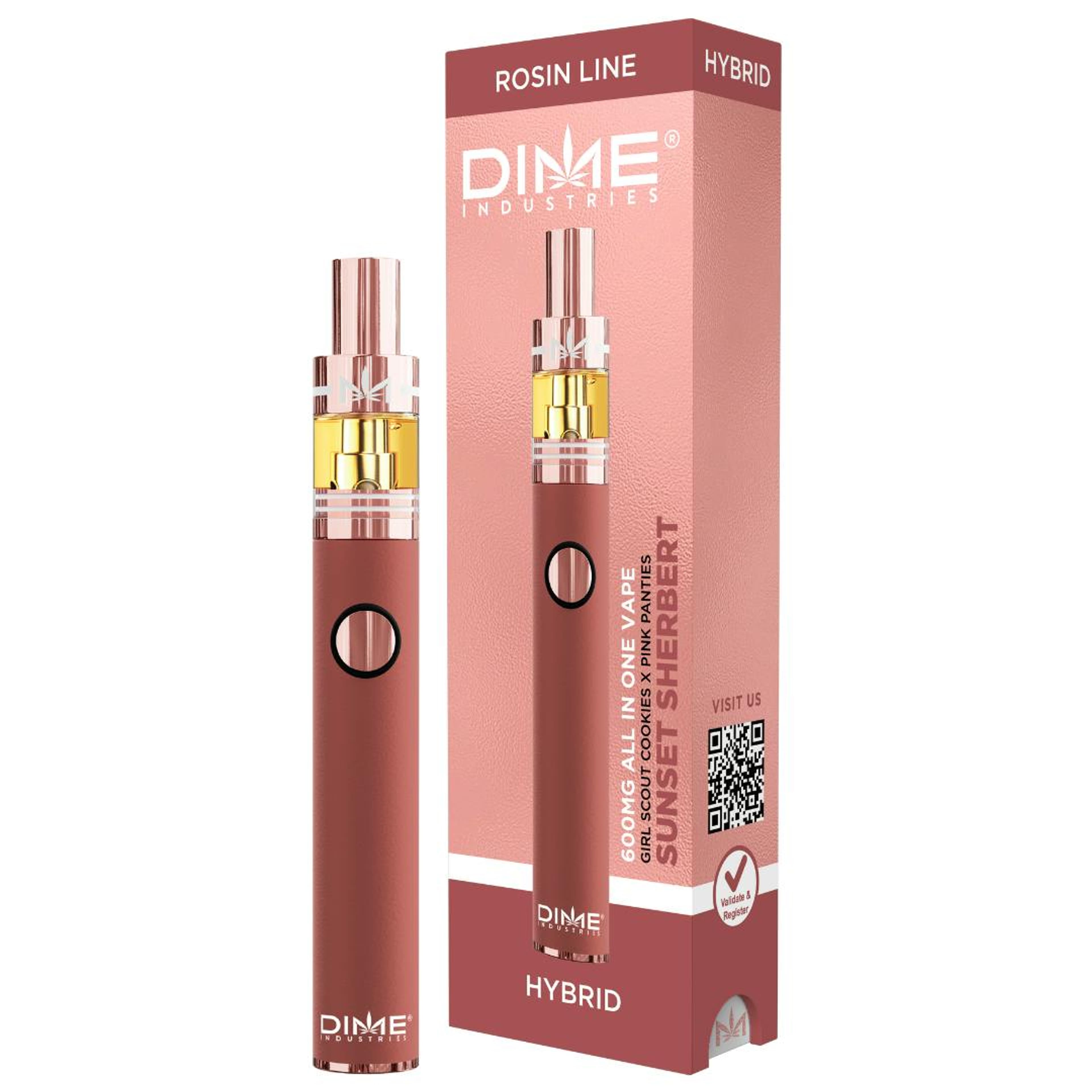 Dime Industries Rosin | 600mg - Sunset Sherbert - Disposable - Indica Hybrid - Dime Industries - - $46 - All-In-Ones