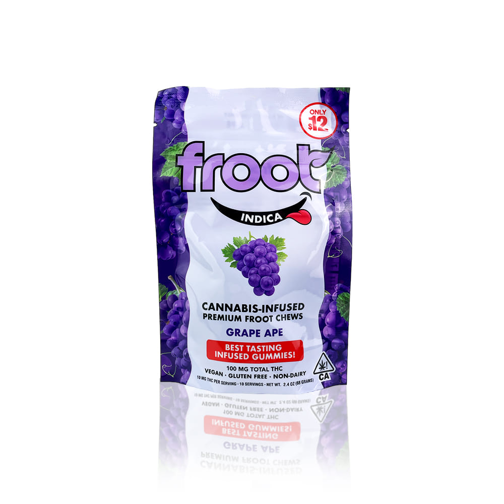 Grape Ape 100mg 10ct Gummies - Froot -  - $6.60 - Edibles