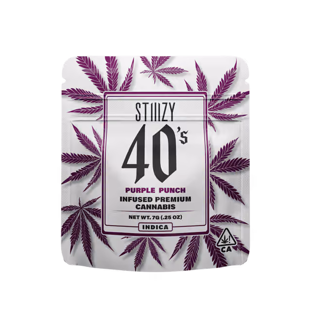 STIIIZY 40's | 7g - Purple Punch - Infused Flower - Indica