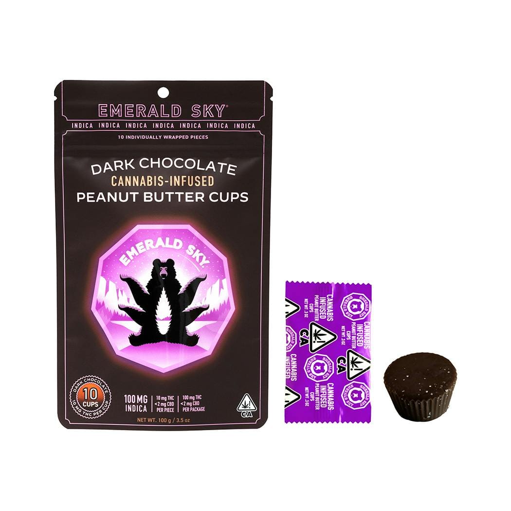 DARK CHOCOLATE PB CUP 10MG 10PK INDICA - Emerald Sky -  - $17.20 - Edible (weight - each)